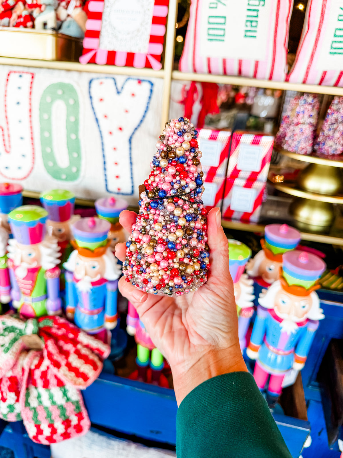 Multicolor Beaded Glass Tree