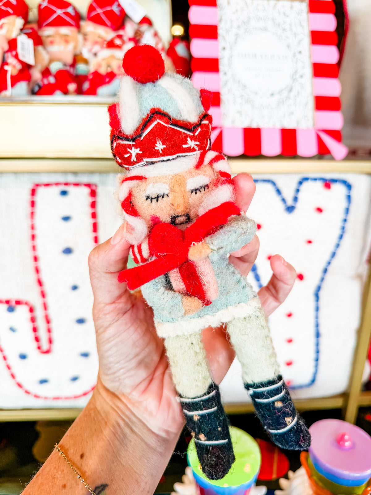 Handmade Wool Felt Nutcracker Ornament