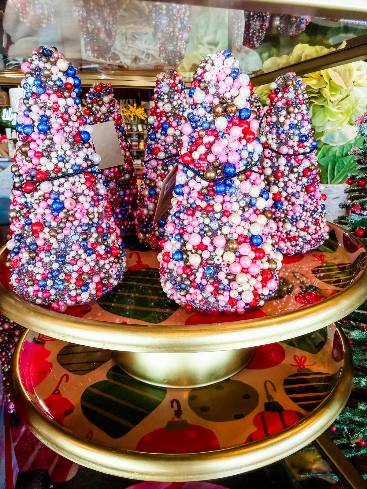 Multicolor Beaded Glass Tree