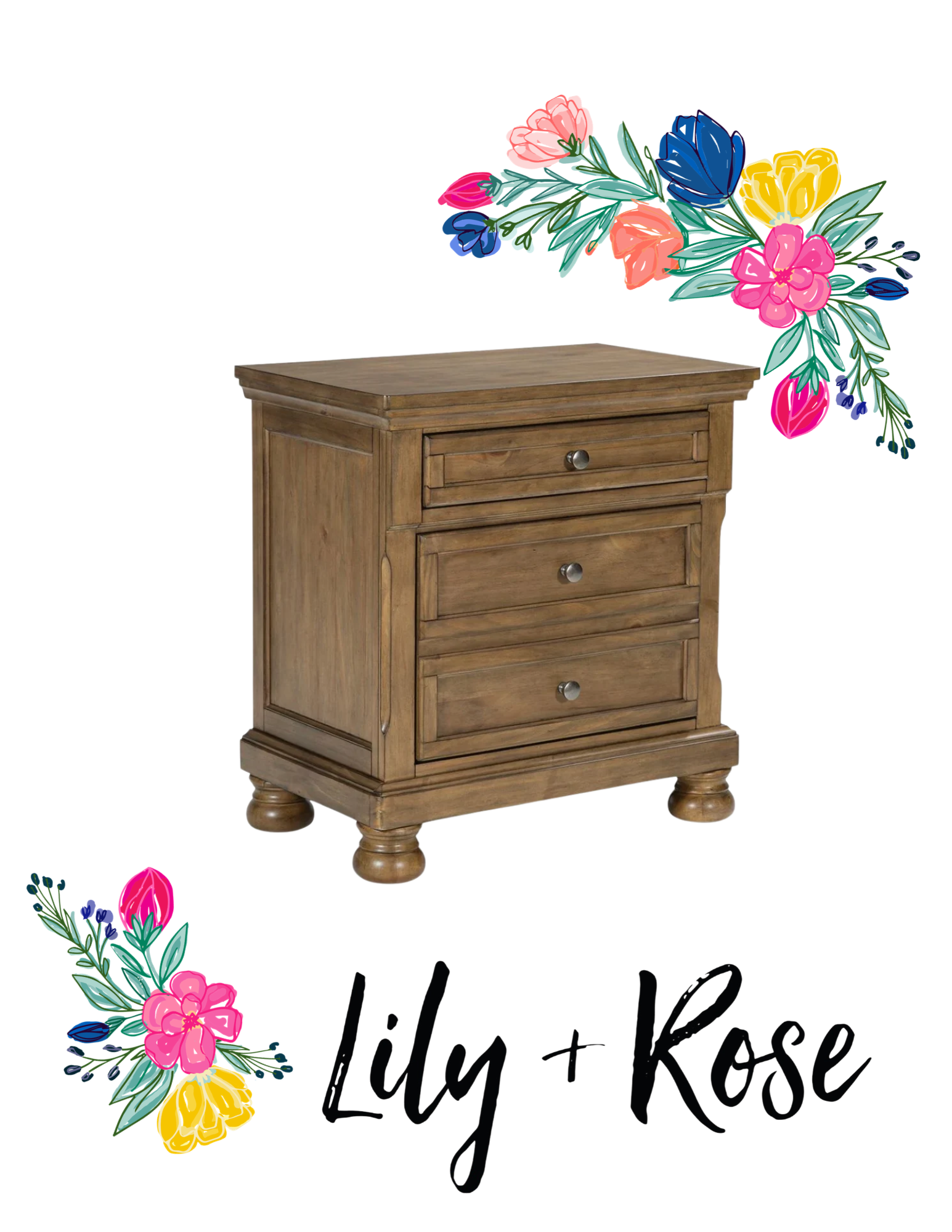 Vandenmore Two Drawer Night Stand