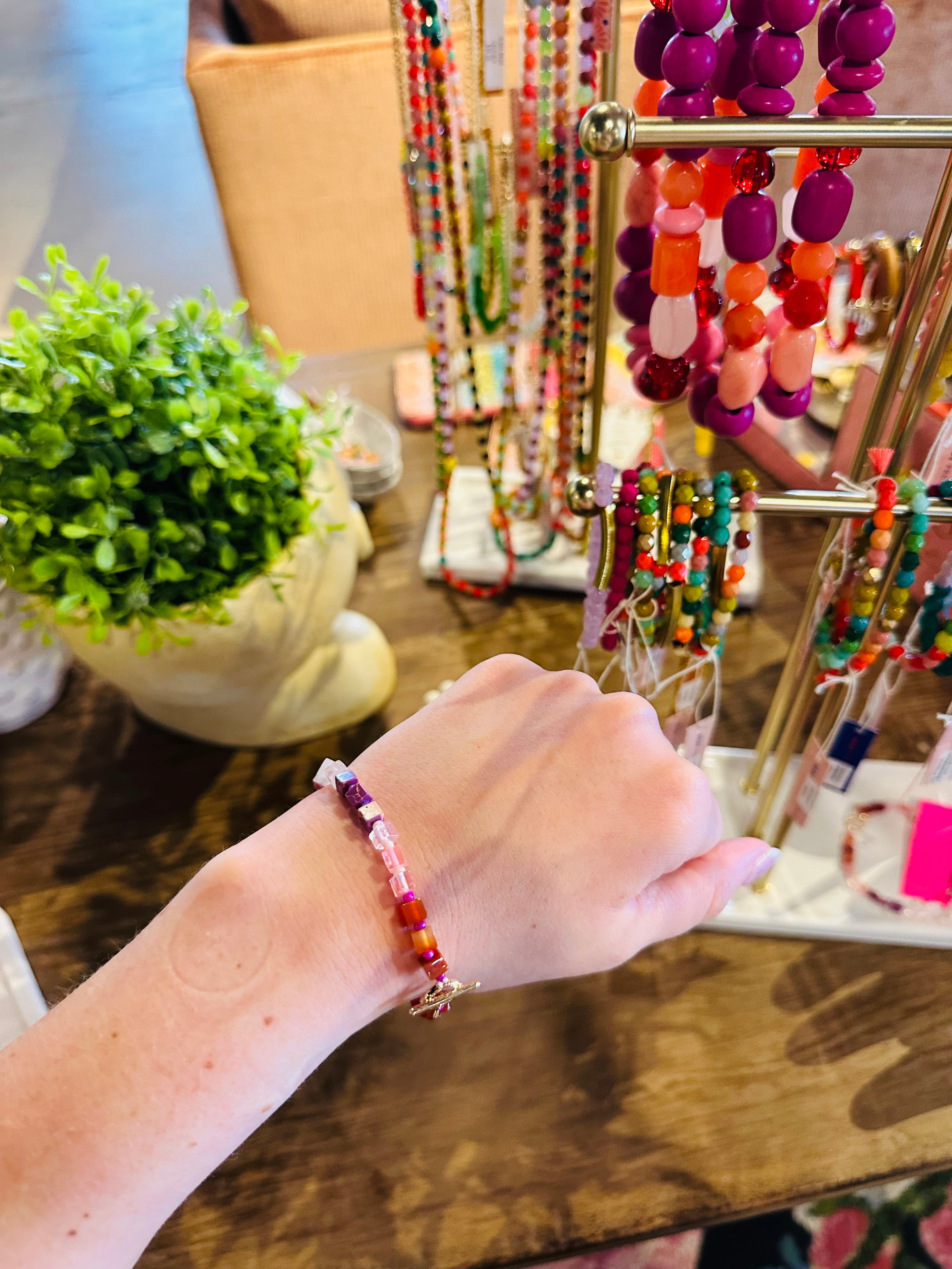 Square Beaded Bracelet