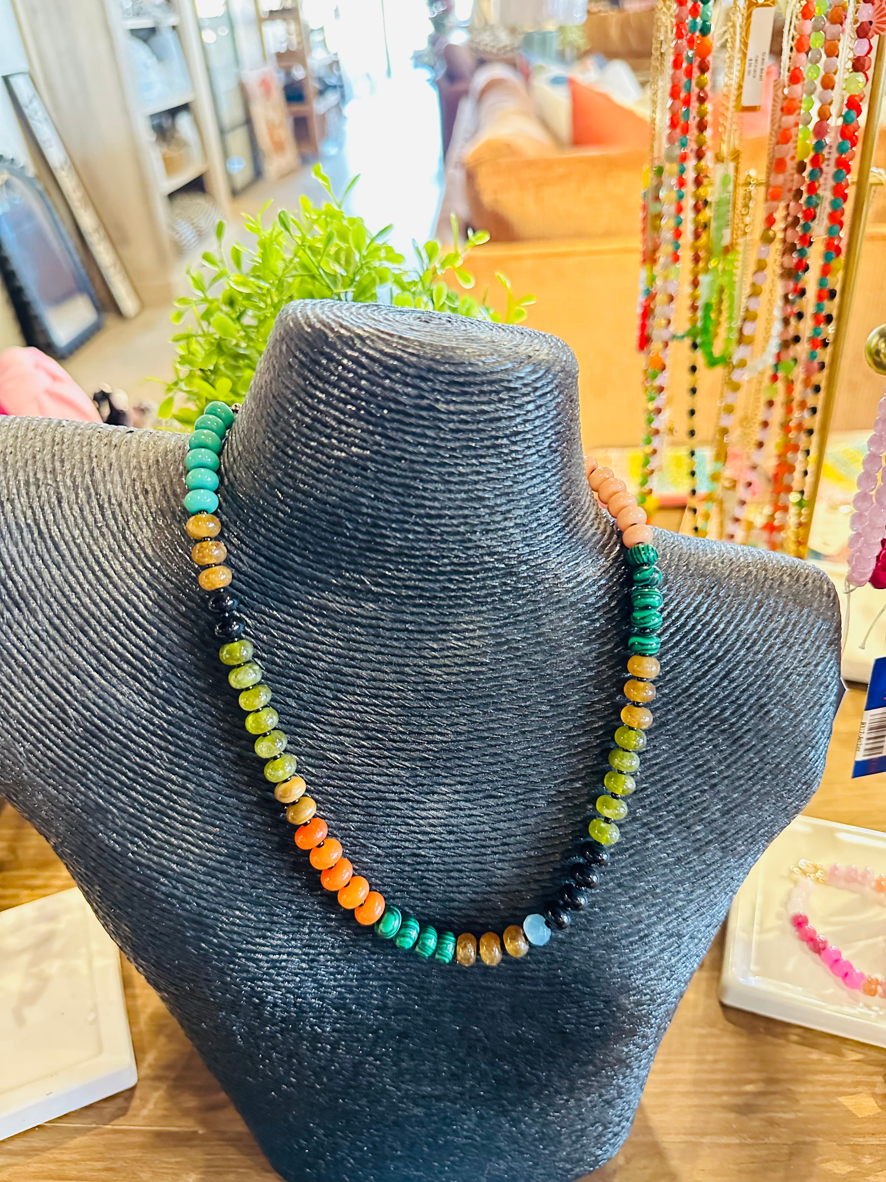 Earth Beaded Necklace