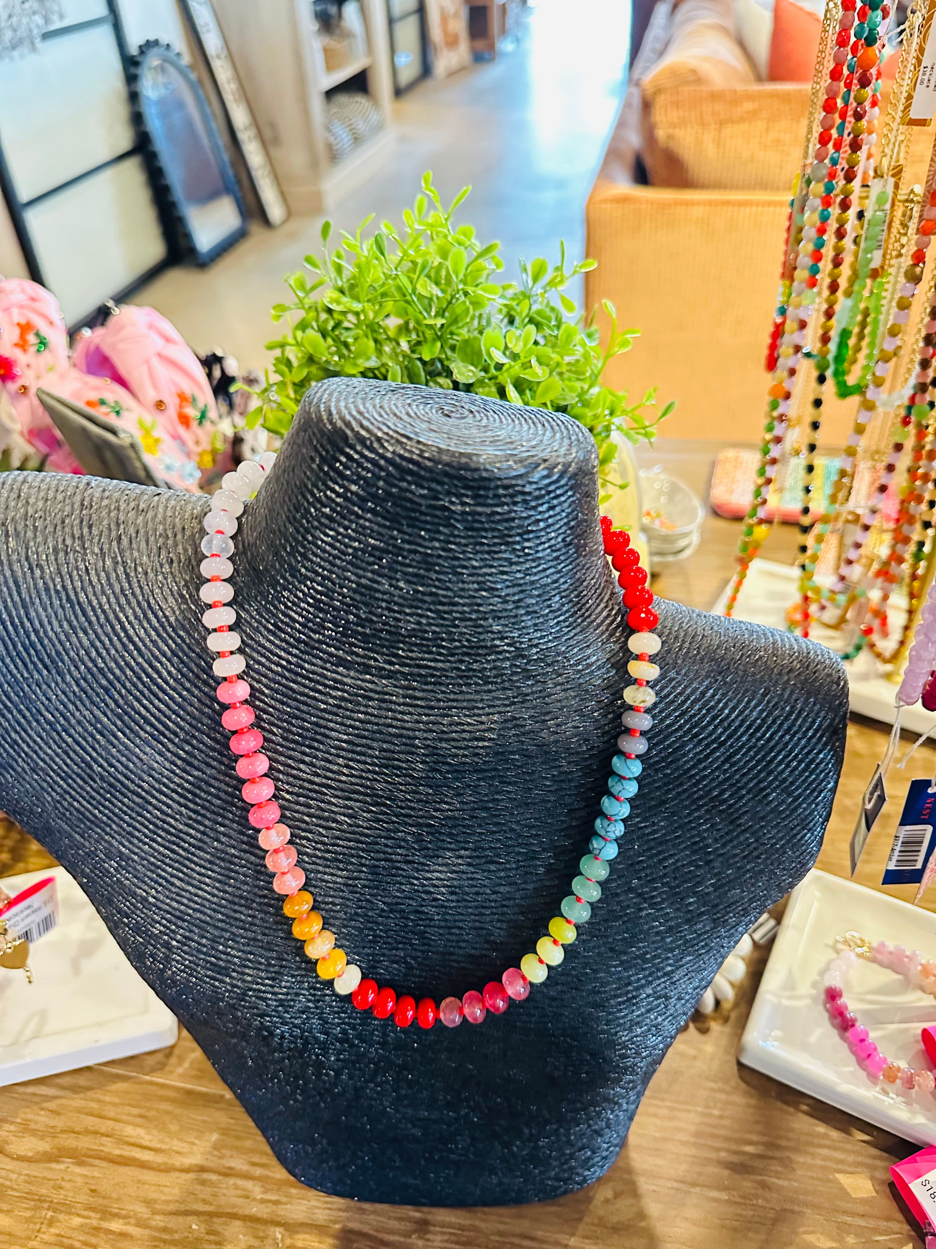 Pastel Beaded Necklace