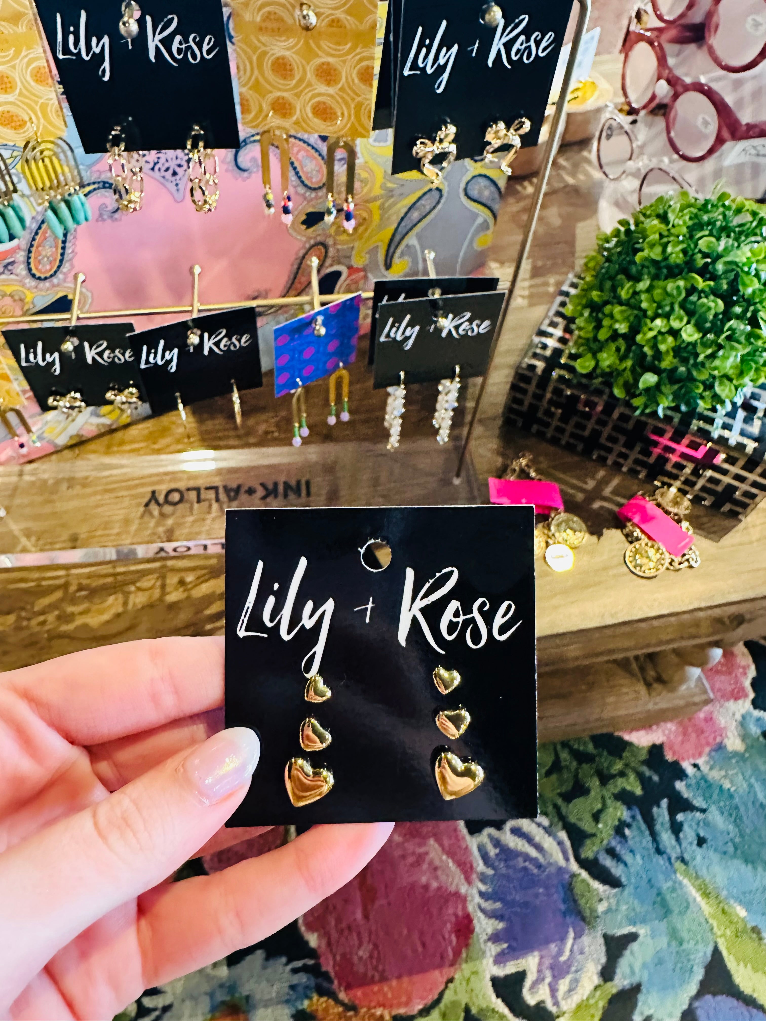 Heart Stack Earrings