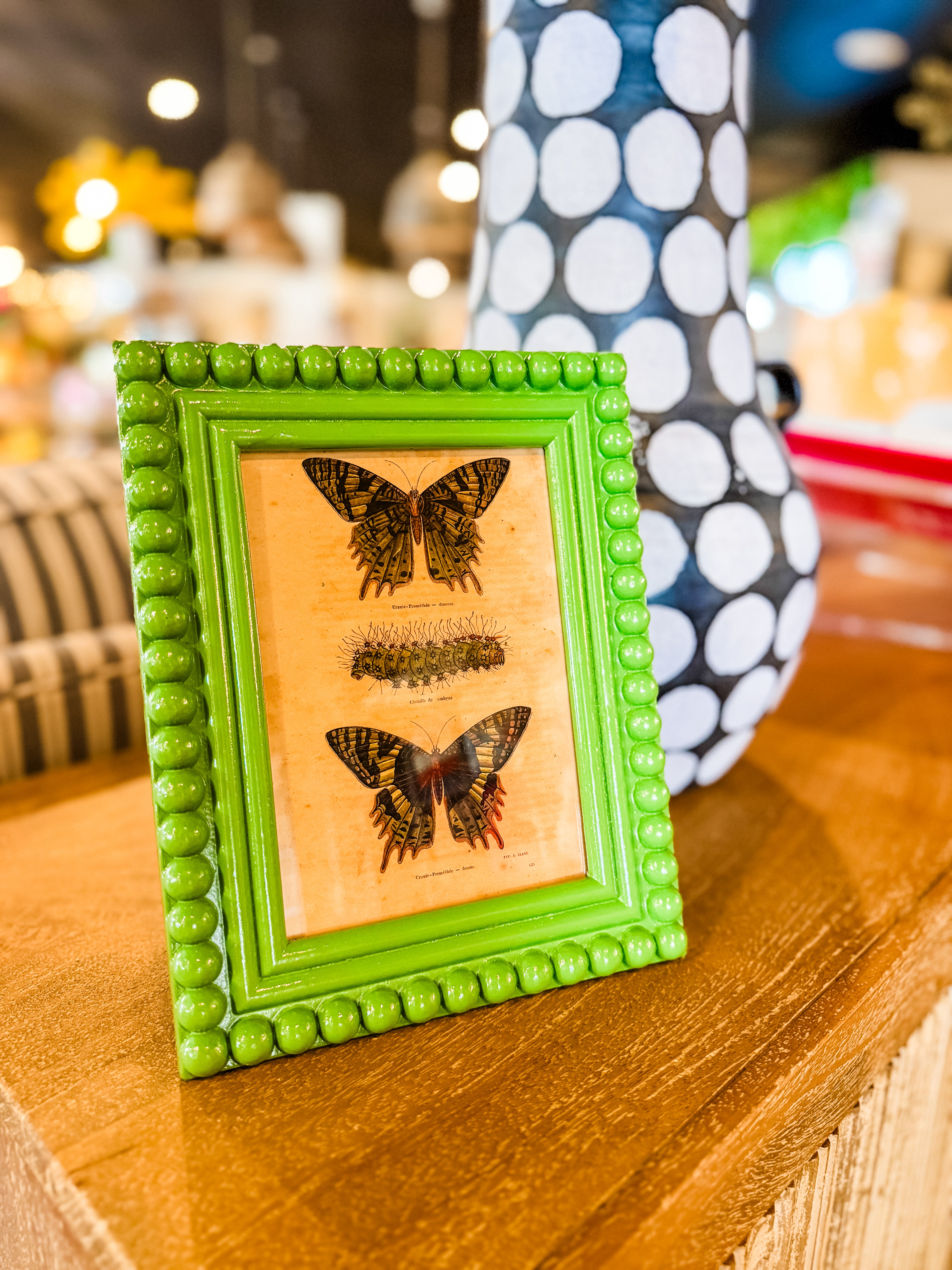 Wooden Frame w/ Vintage Print