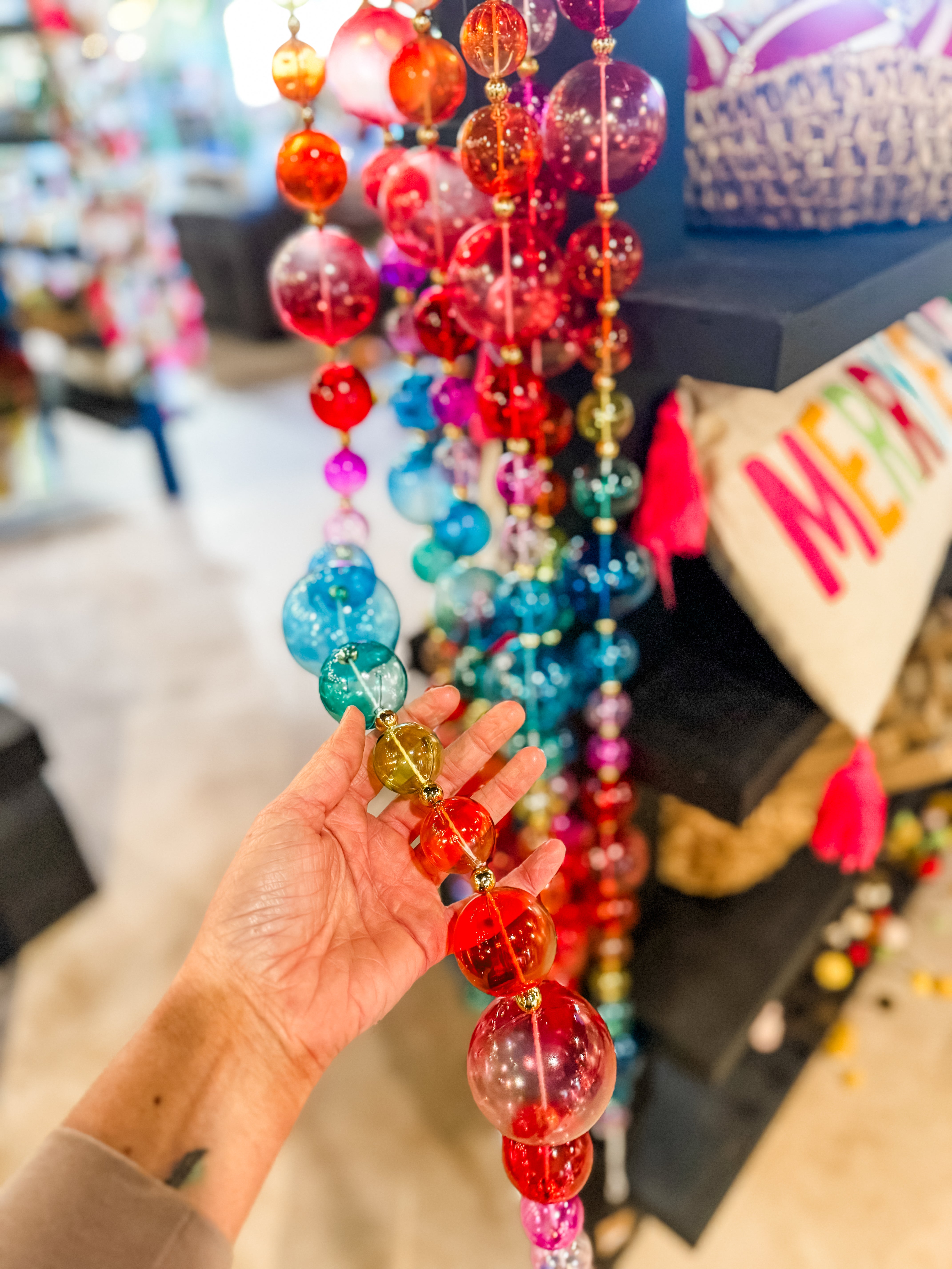 Multi Colored Plastic Garland