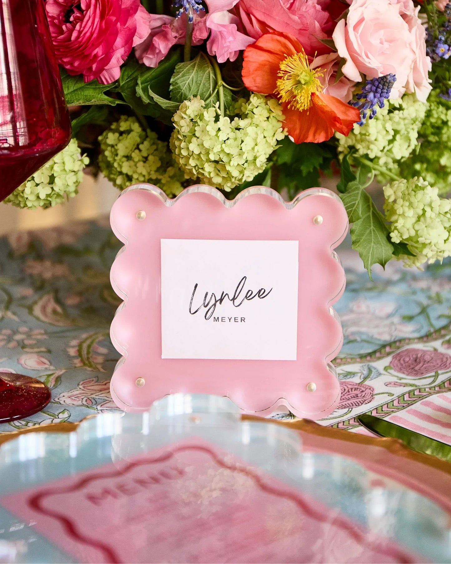 Light Pink Acrylic Picture Frame