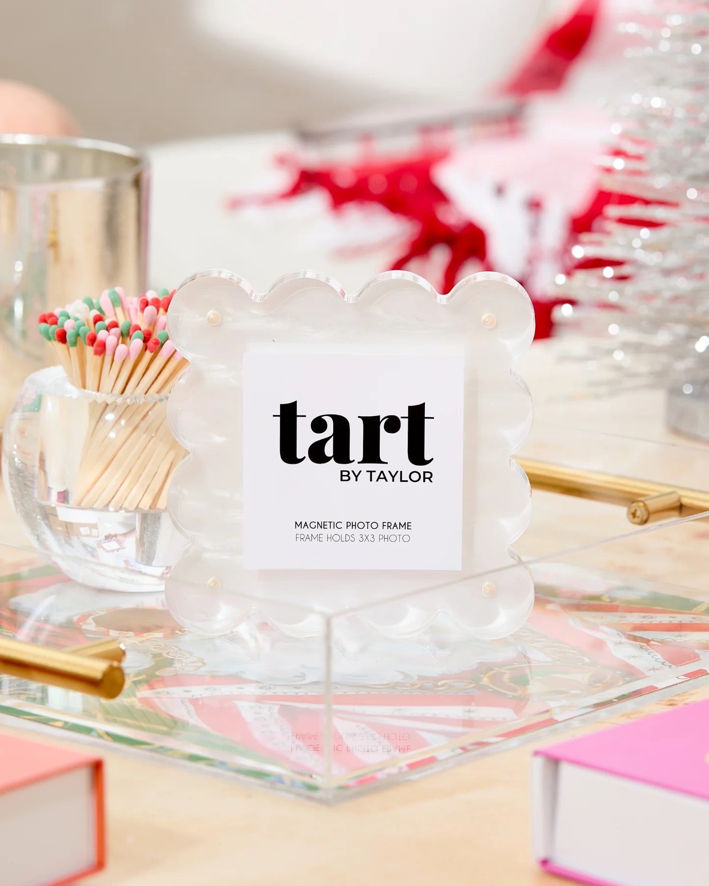 Pearl White Mini Acrylic Picture Frame