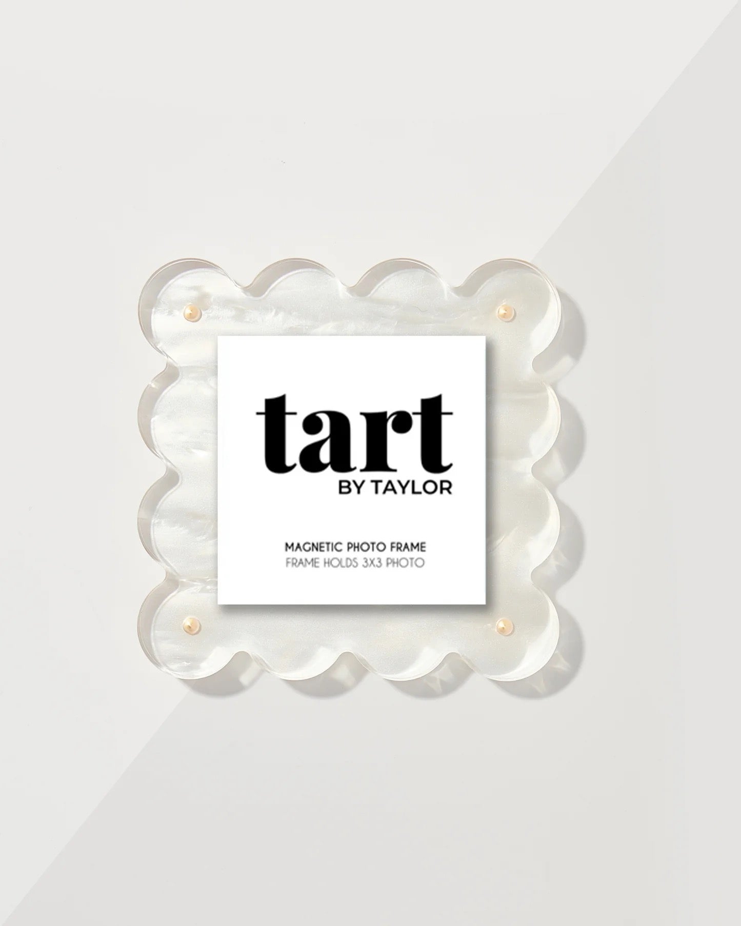 Pearl White Mini Acrylic Picture Frame