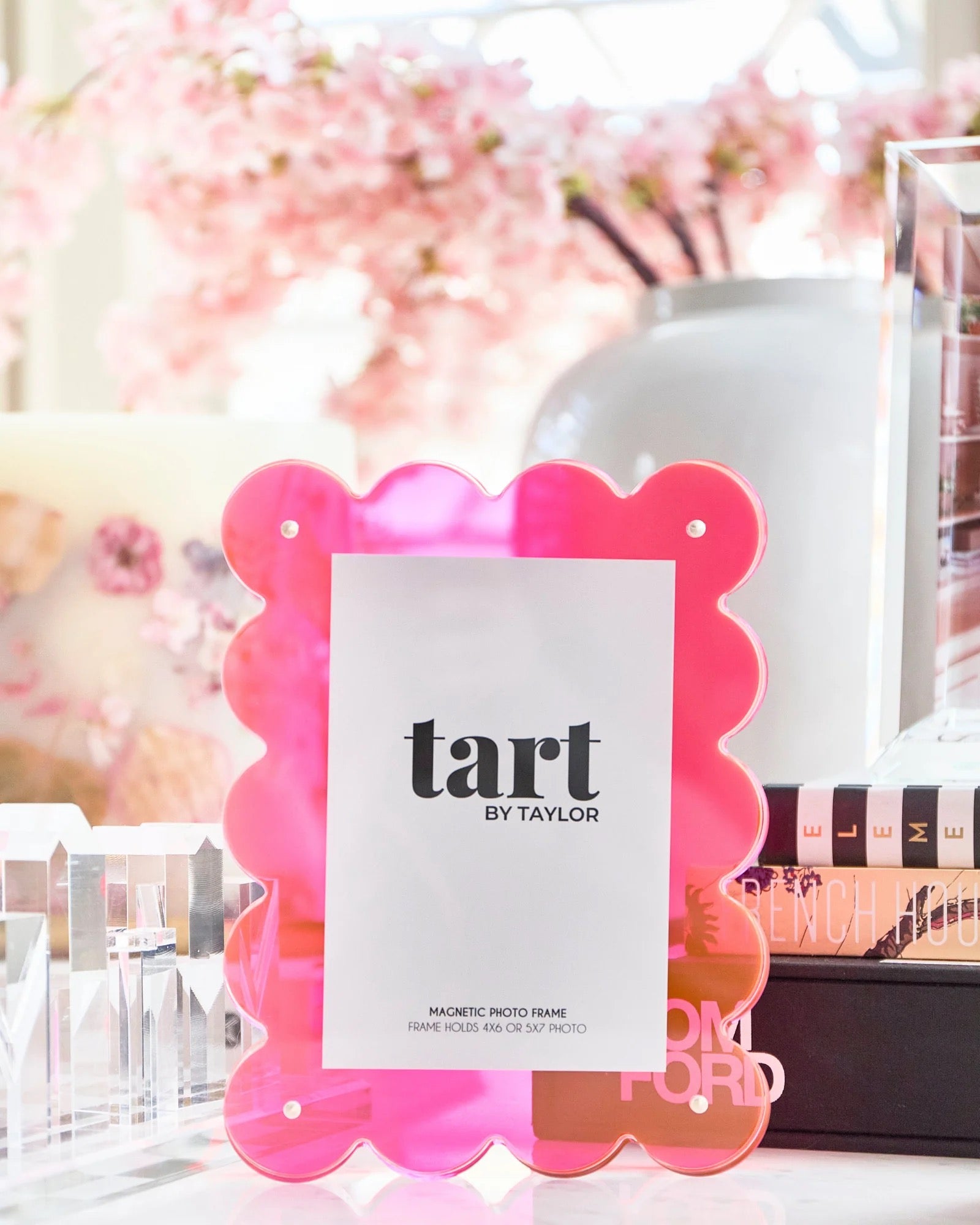 Neon Pink Acrylic Frame
