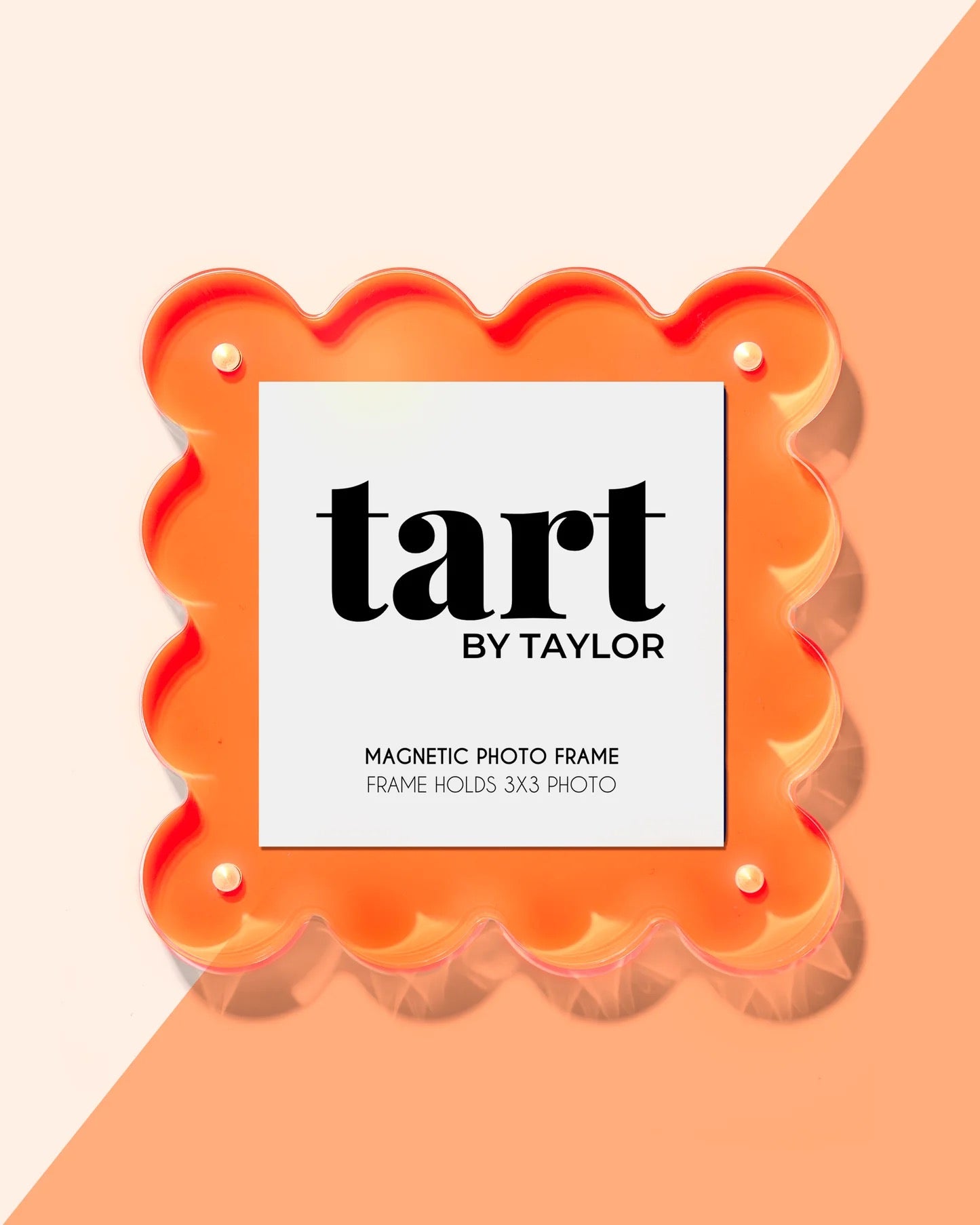 Neon Orange Mini Acrylic Picture Frame