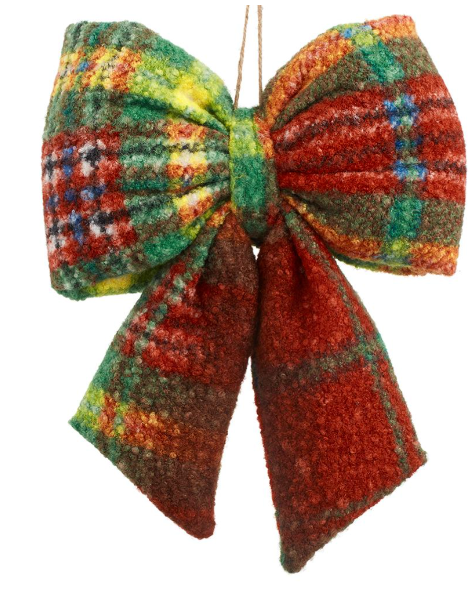 17" Plaid Bow