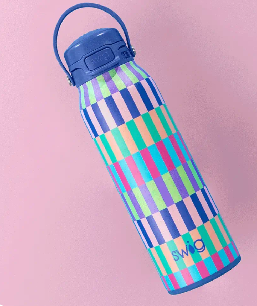 Swig Life 32oz Insulated Water Tumbler- Brite Stripe