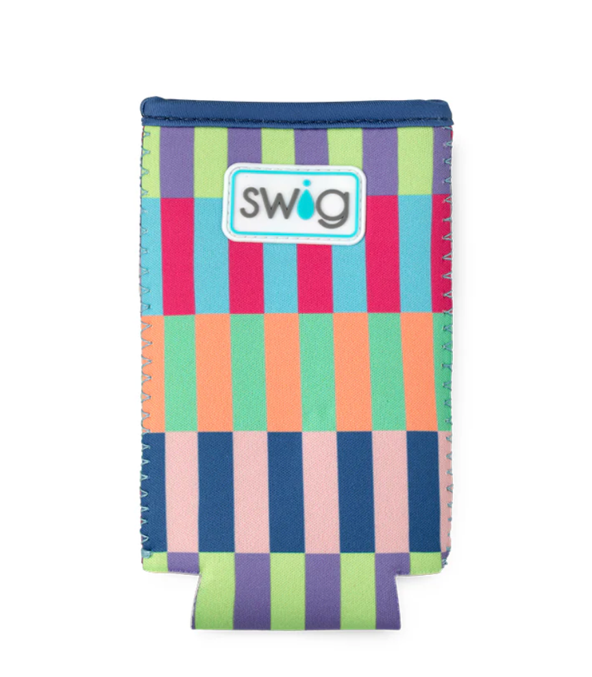 Swig Life Skinny Can Coolie - Brite Stripe