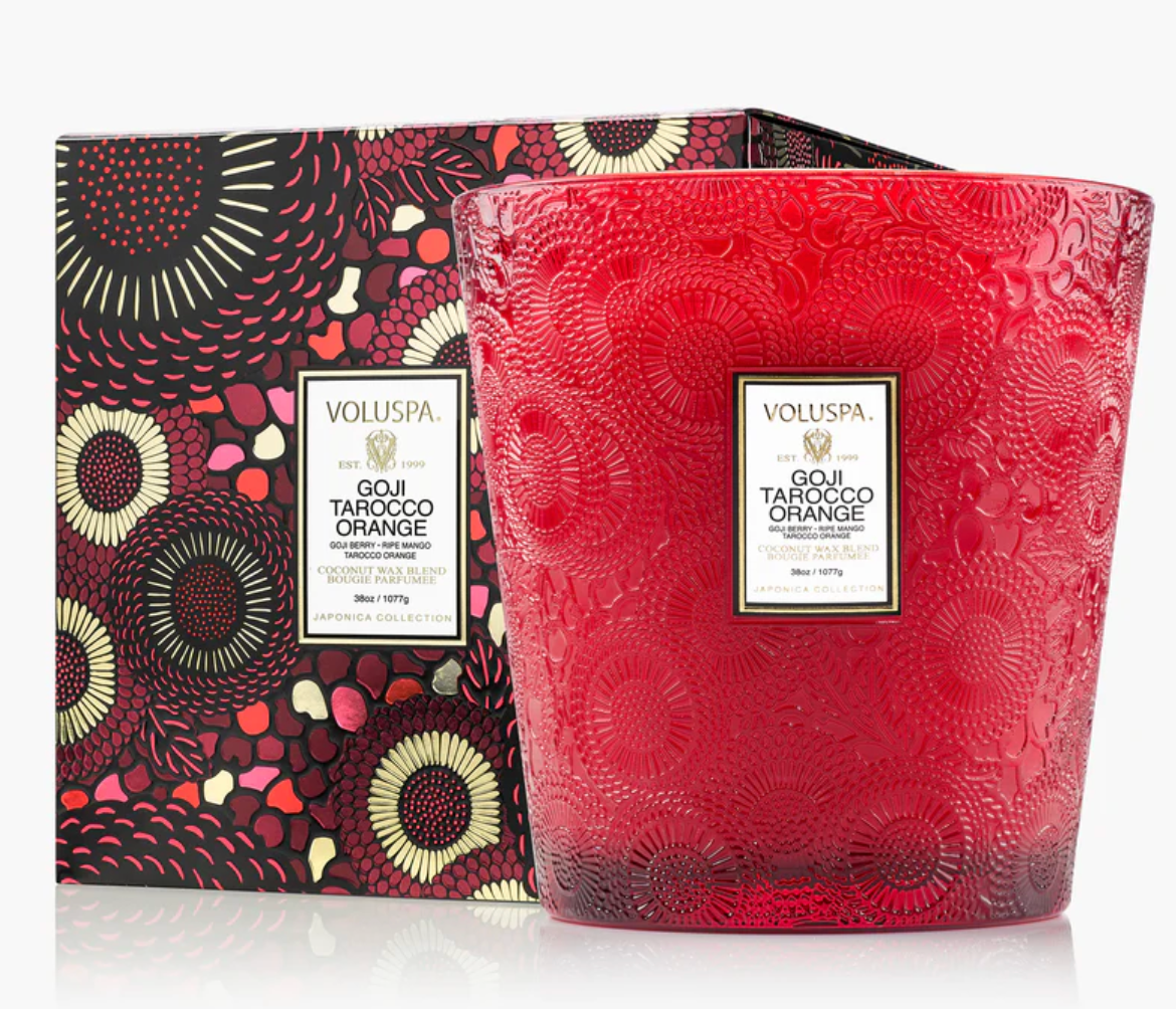Volupsa Goji Tarocco Orange- 3 Wick Hearth Candle