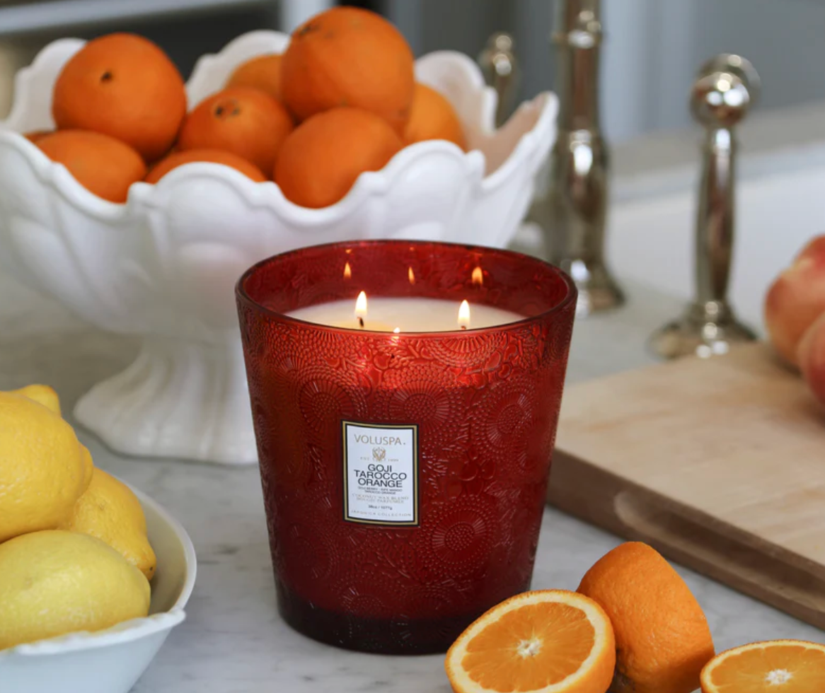 Volupsa Goji Tarocco Orange- 3 Wick Hearth Candle