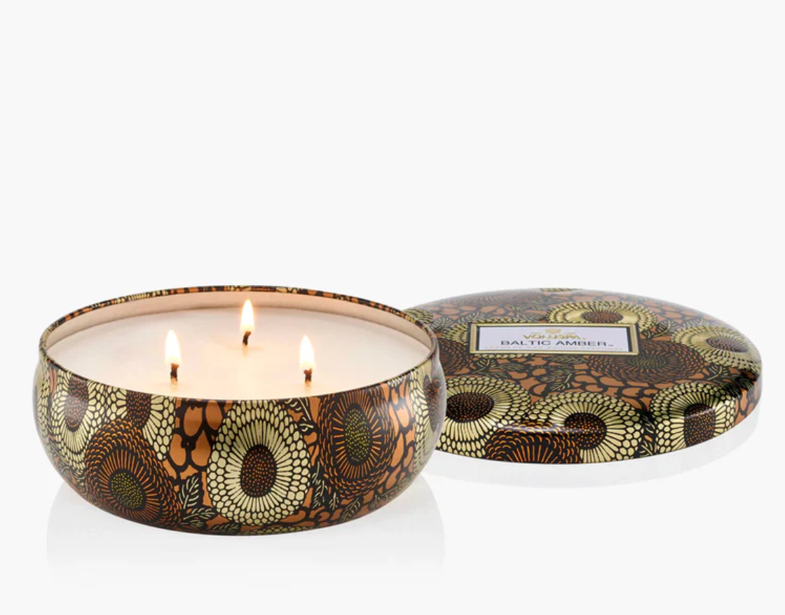 Voluspa Baltic Amber- 3 Wick Tin Candle
