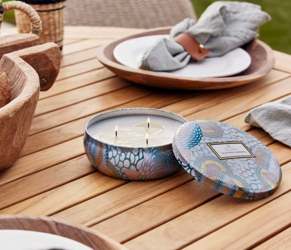 Voluspa California Summers- 3 Wick Tin Candle