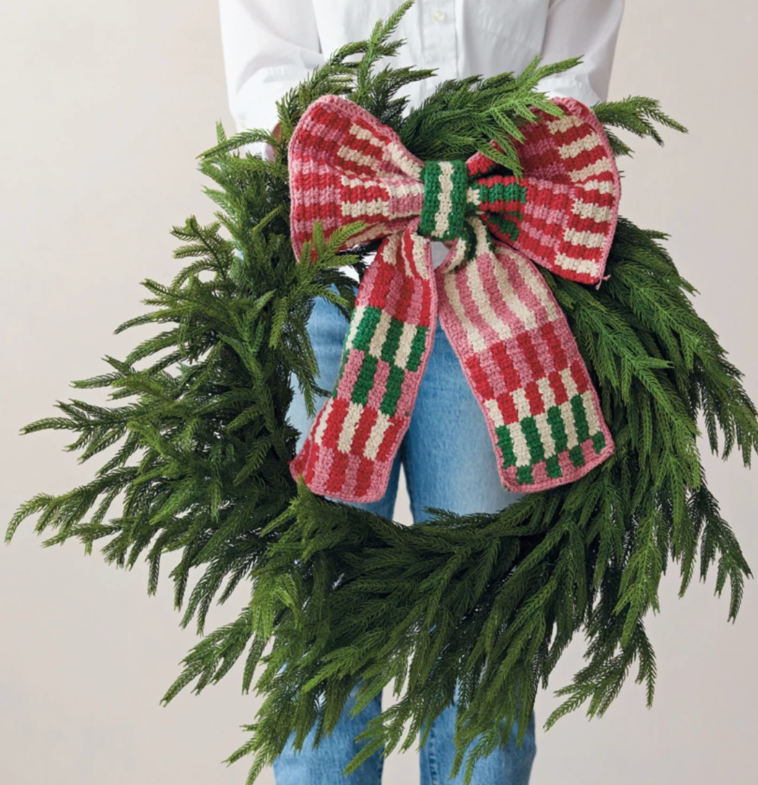 Cotton Crocheted Clip Bow