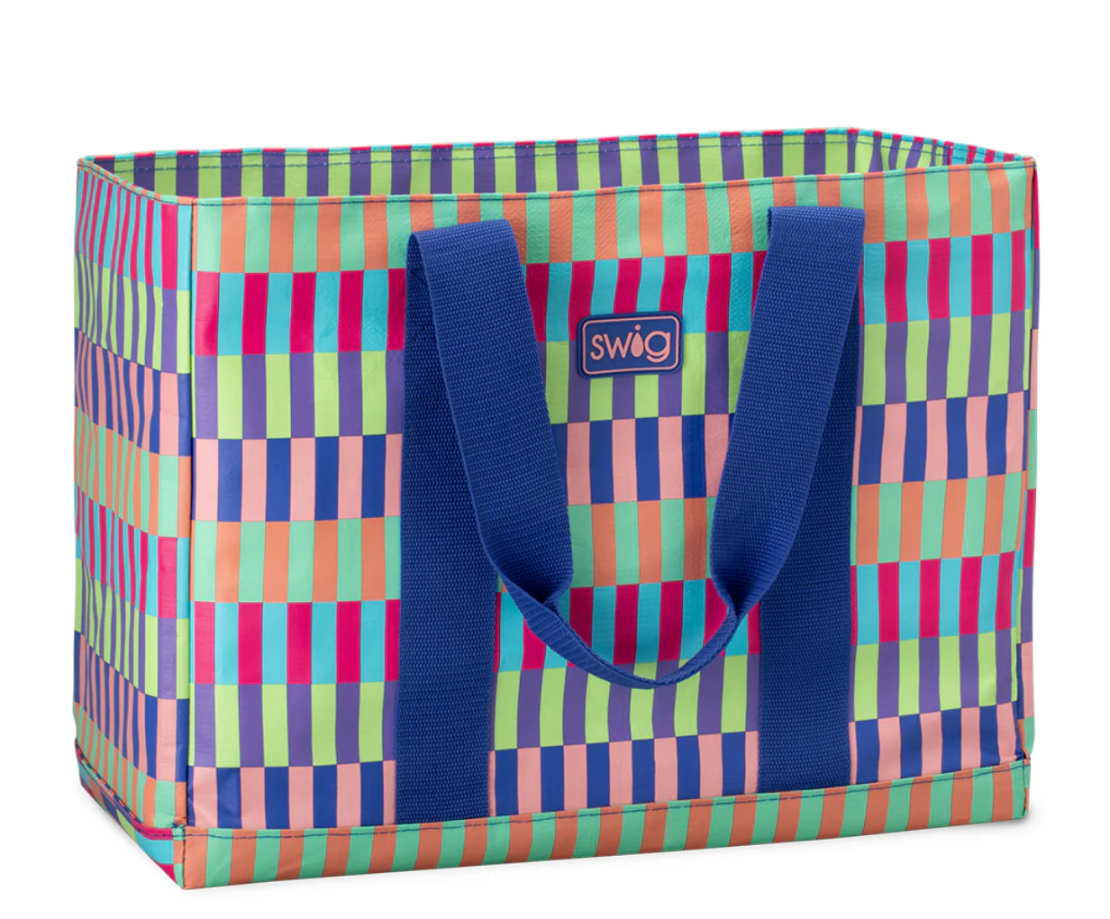 Brite Stripe Jumbo Tote Bag