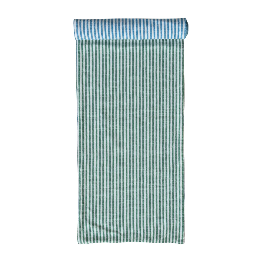 Blue/Green Striped Runner