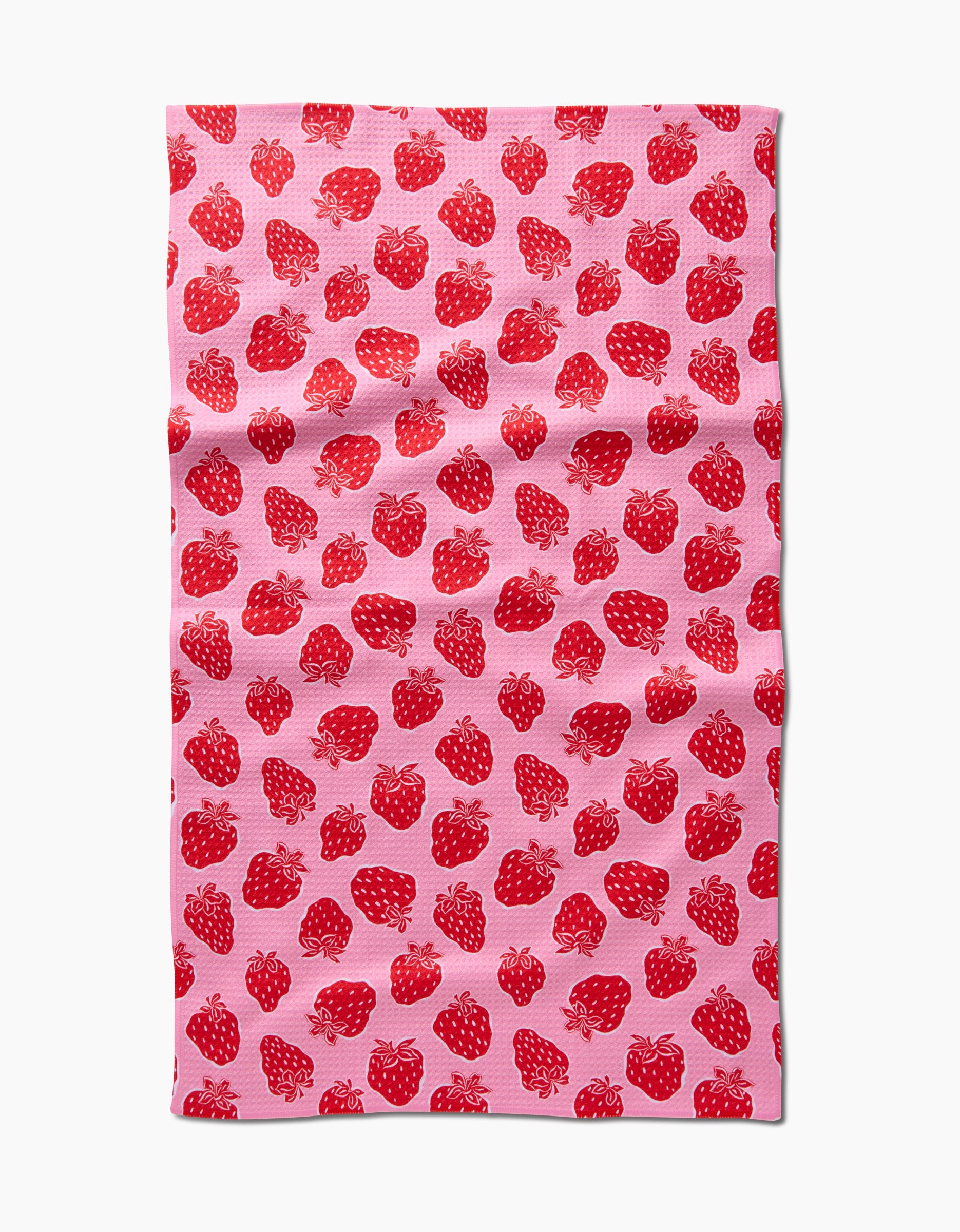 Strawberry Fields- Geometry Tea Towel