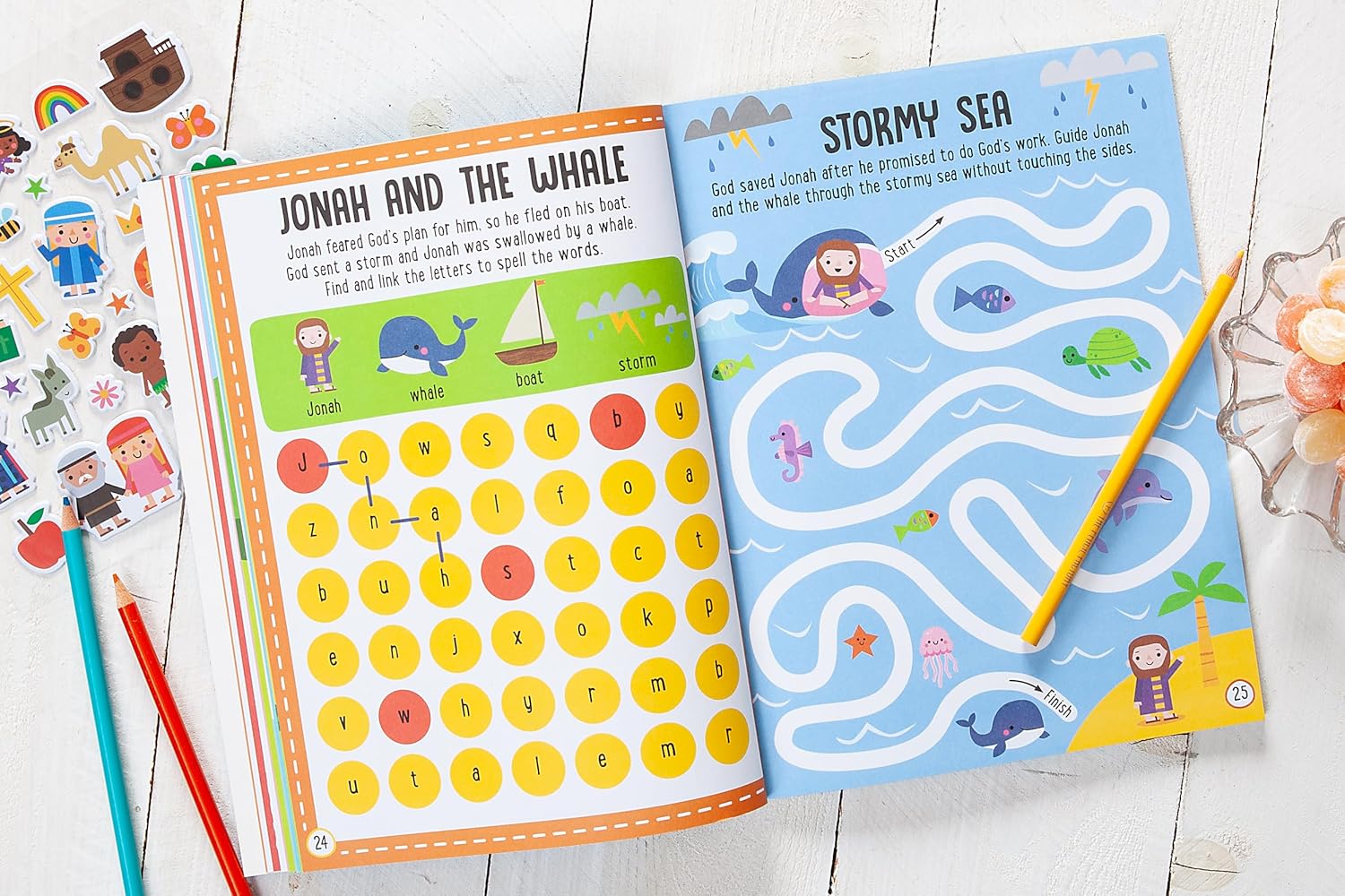 My Bible Stories Activity Book-Pink