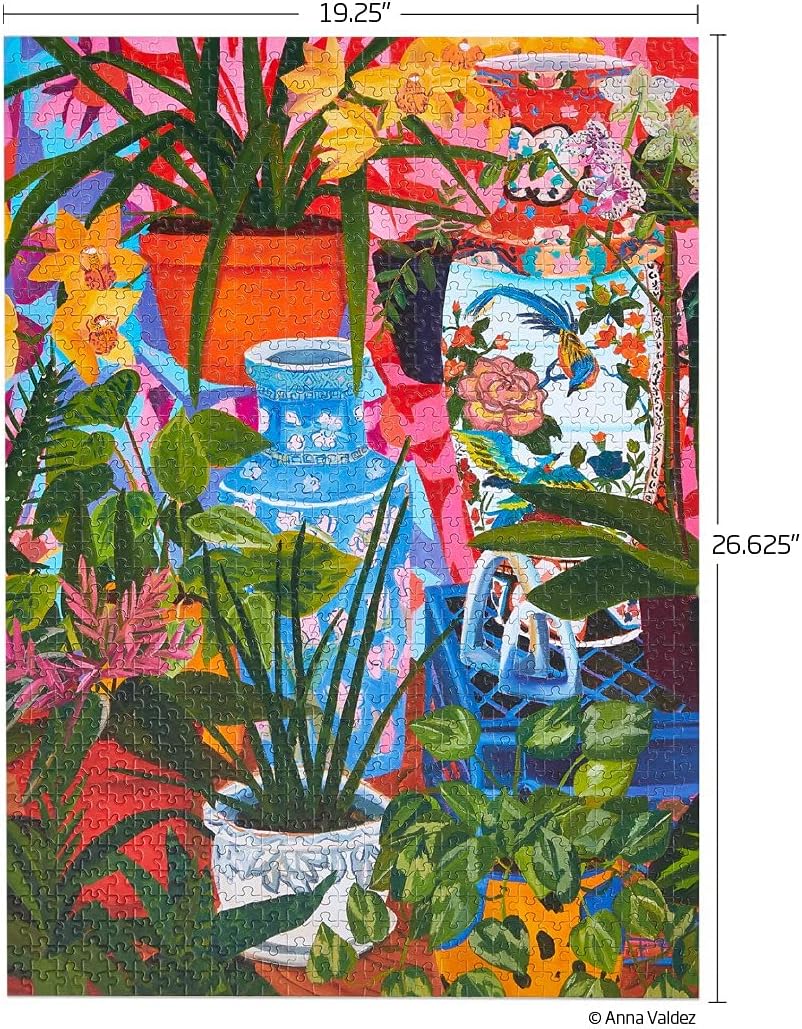Tropical Vases Floral Still Life | 1000 Piece Jigsaw Puzzle
