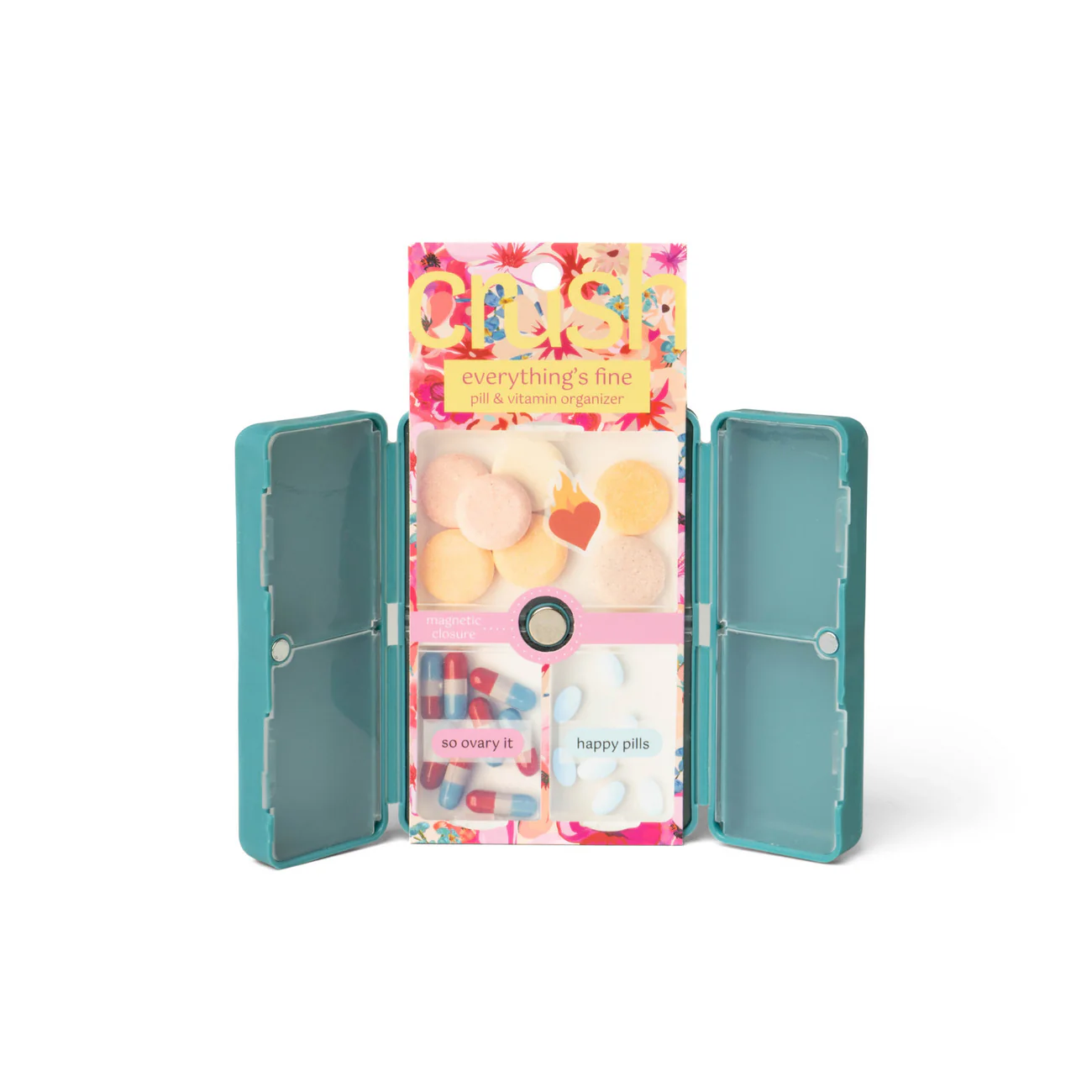 Teal-Pill and Vitamin Organizer