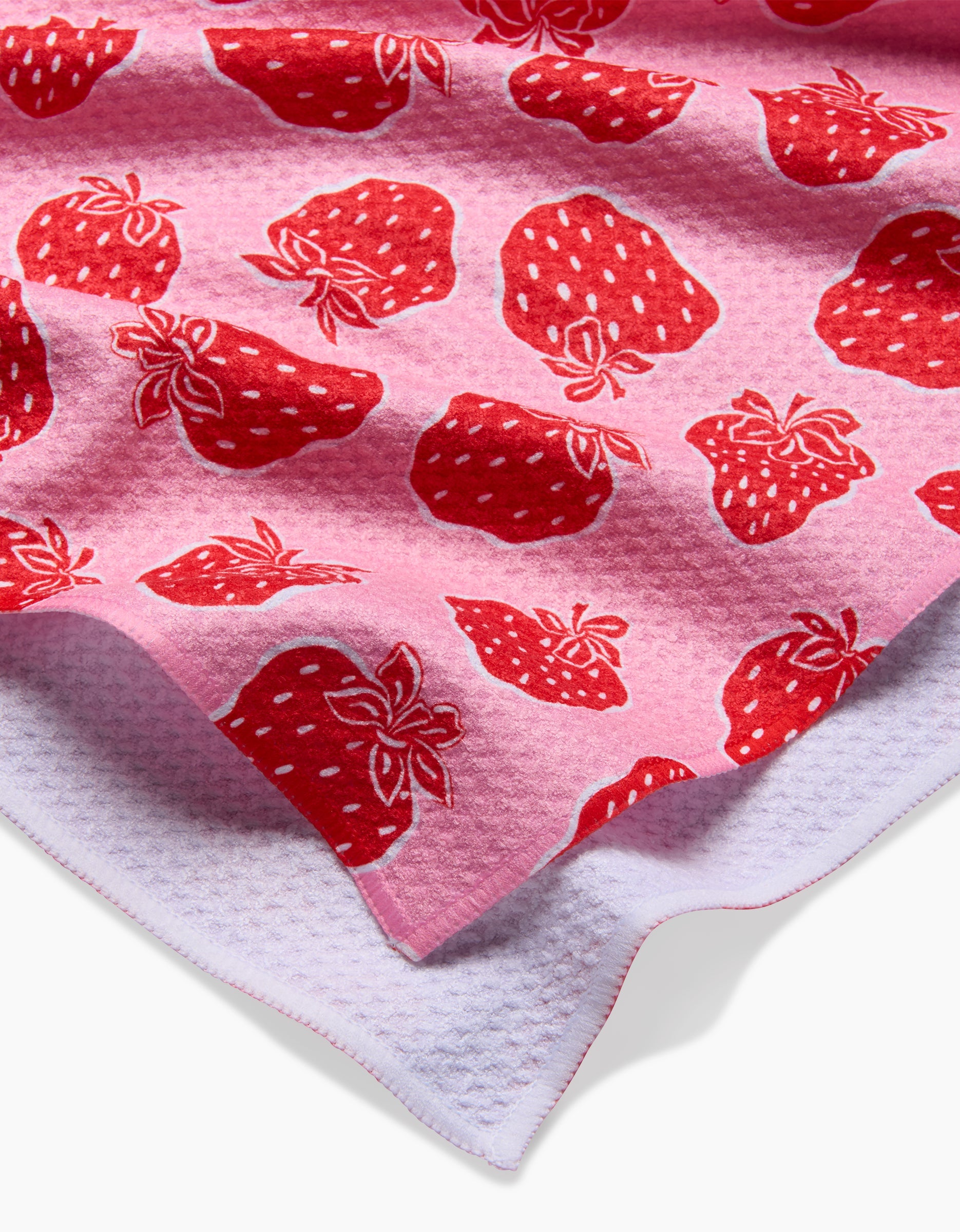 Strawberry Fields- Geometry Tea Towel