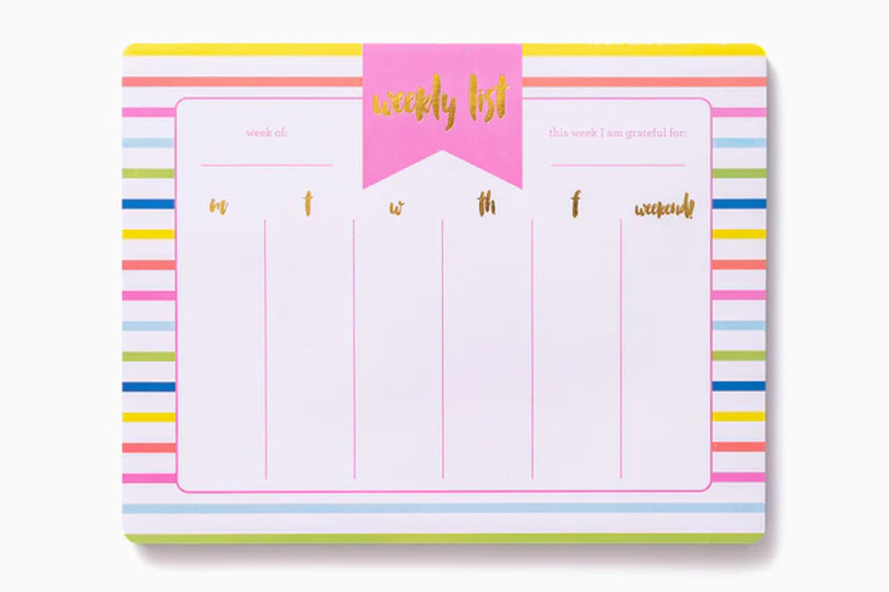 Weekly Planner List