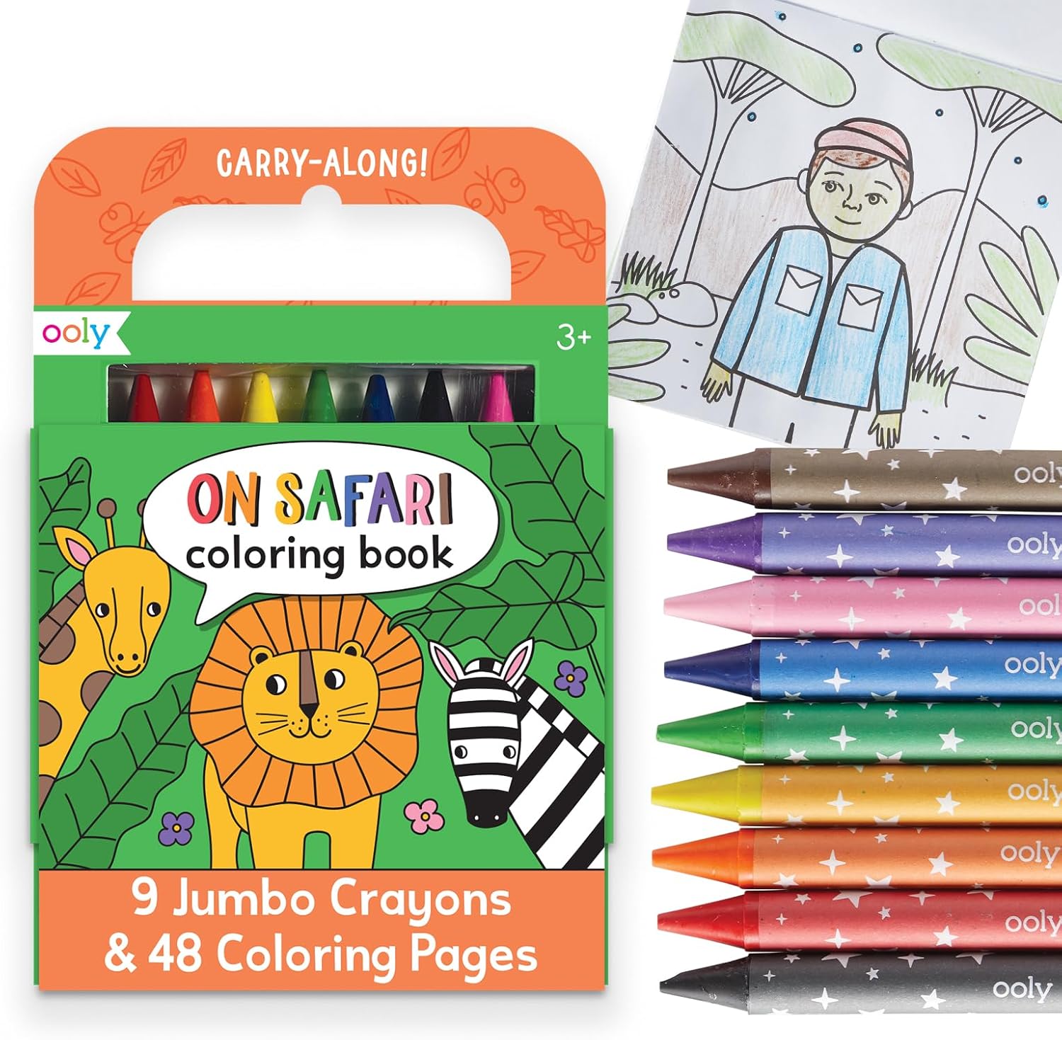 On Safari Coloring Book
