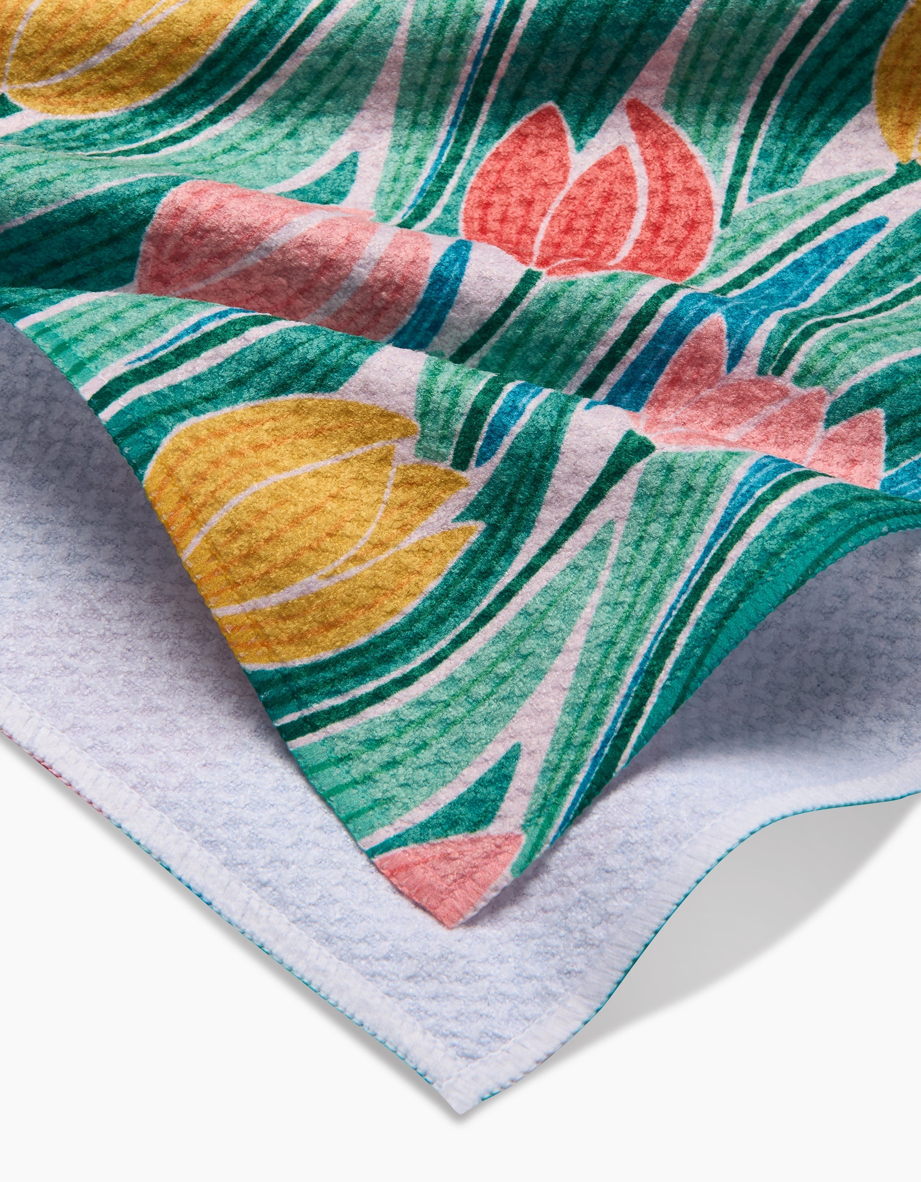 Geometry Tea Towel - Tranquil Tulips