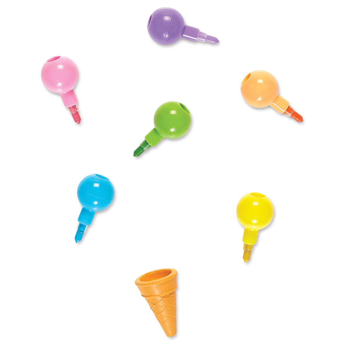 Rainbow Scoops Stacking Erasable Crayons