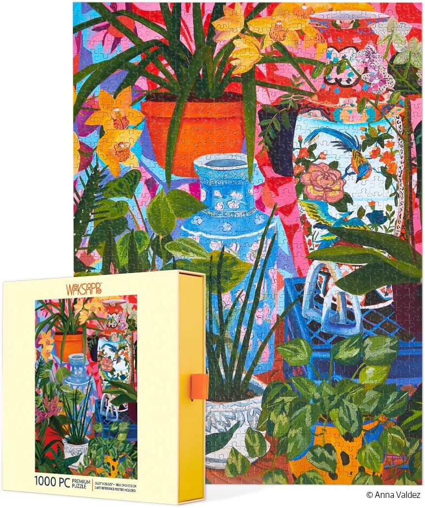 Tropical Vases Floral Still Life | 1000 Piece Jigsaw Puzzle