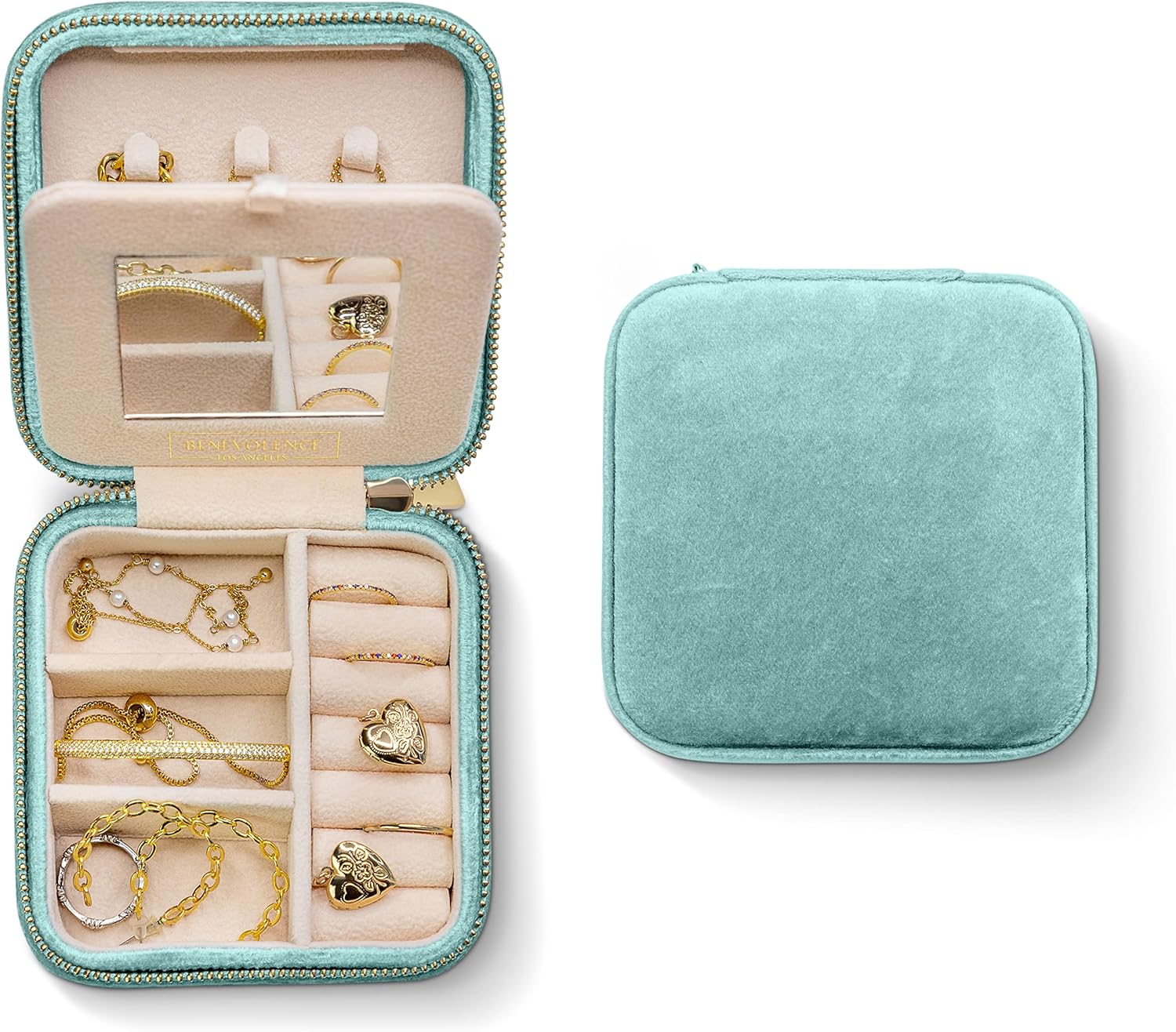 Cyan Blue Jewelry Box