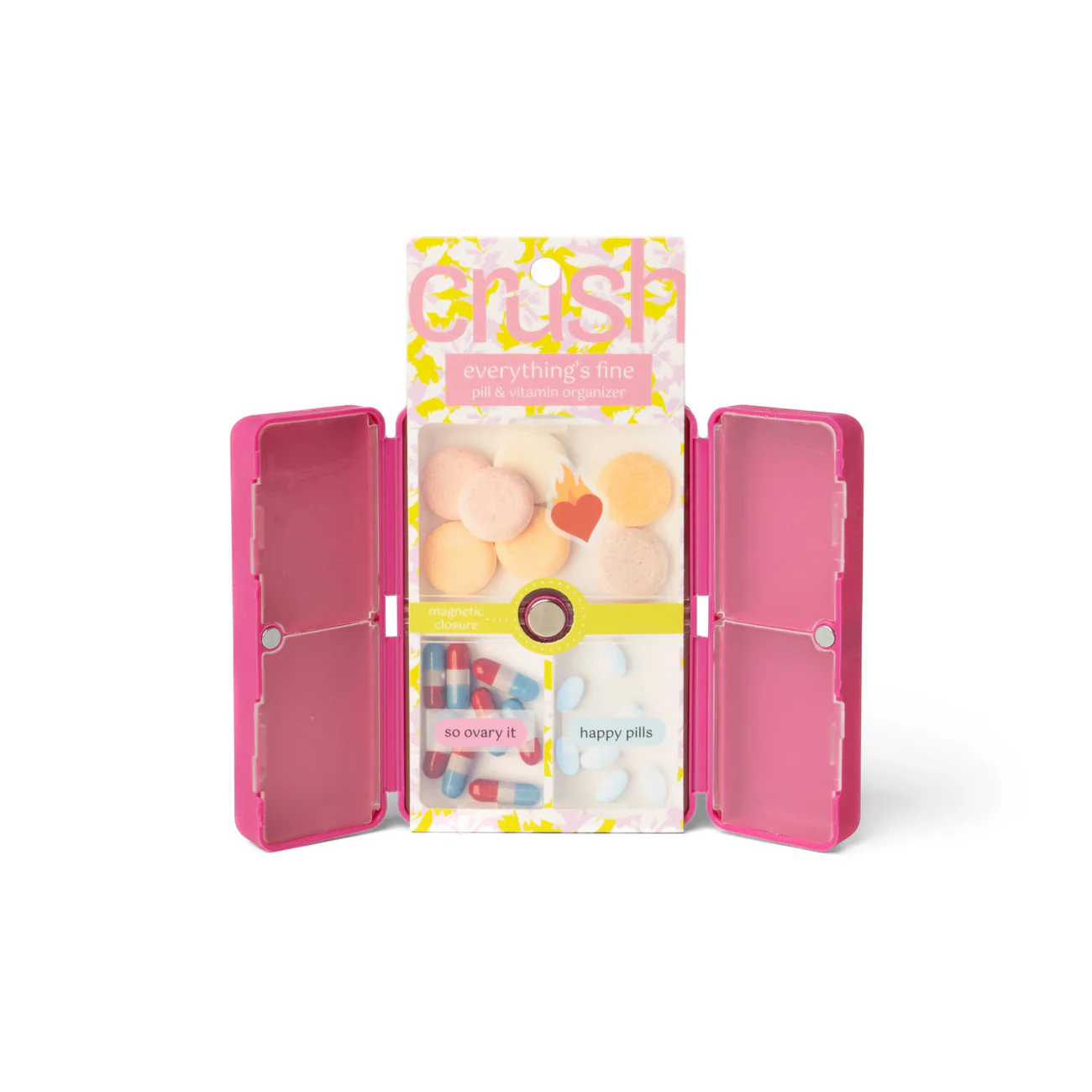 Hot Pink-Pill and Vitamin Organizer