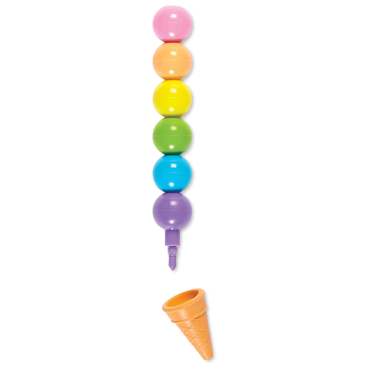 Rainbow Scoops Stacking Erasable Crayons
