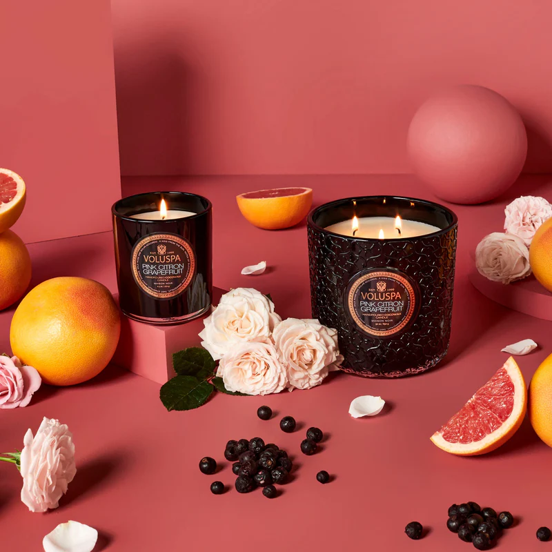 Pink Citron Grapefruit 30 oz. Boxed Luxe Candle