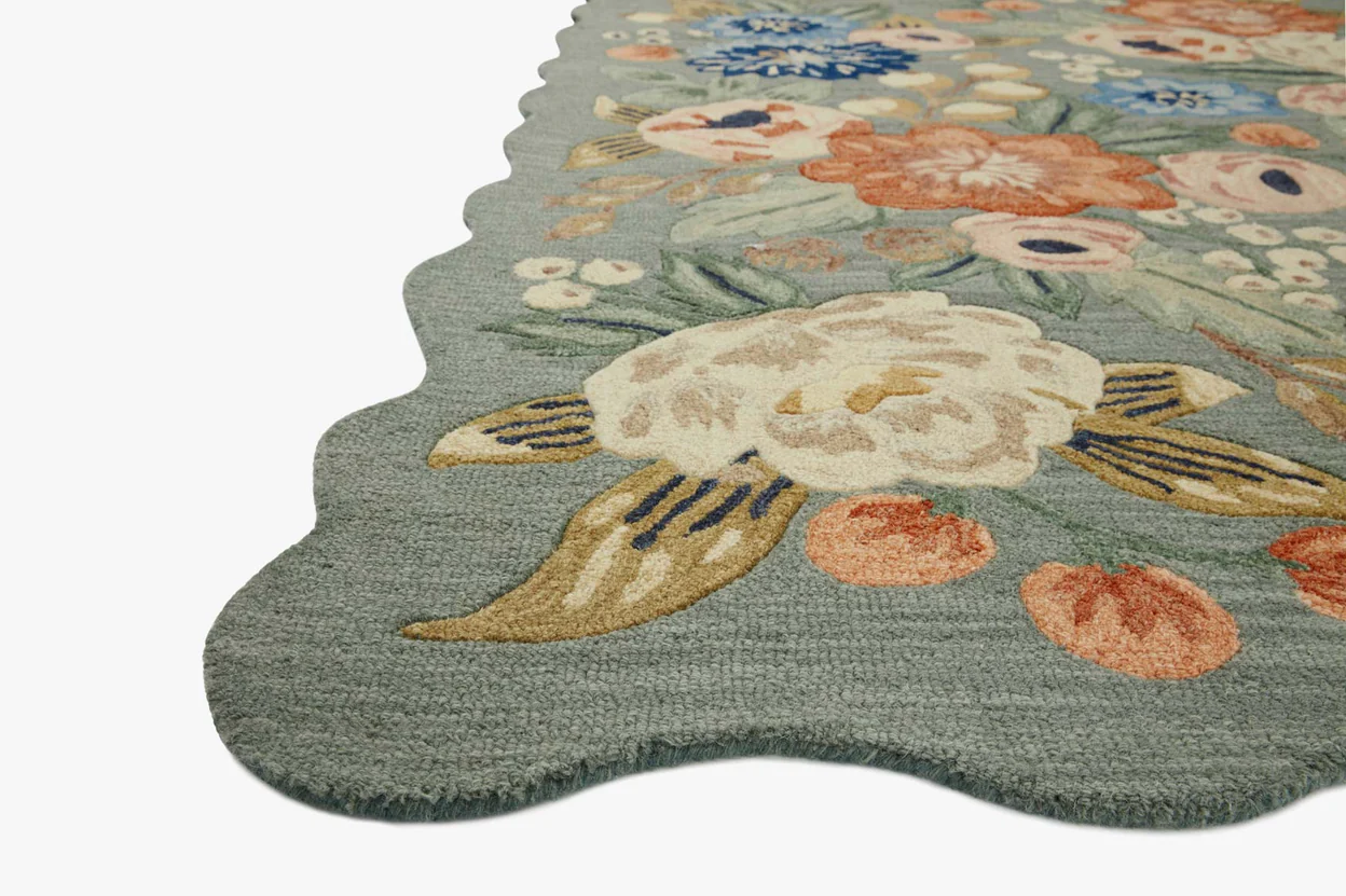 Silhouette Rug - Vintage Blossom Sage