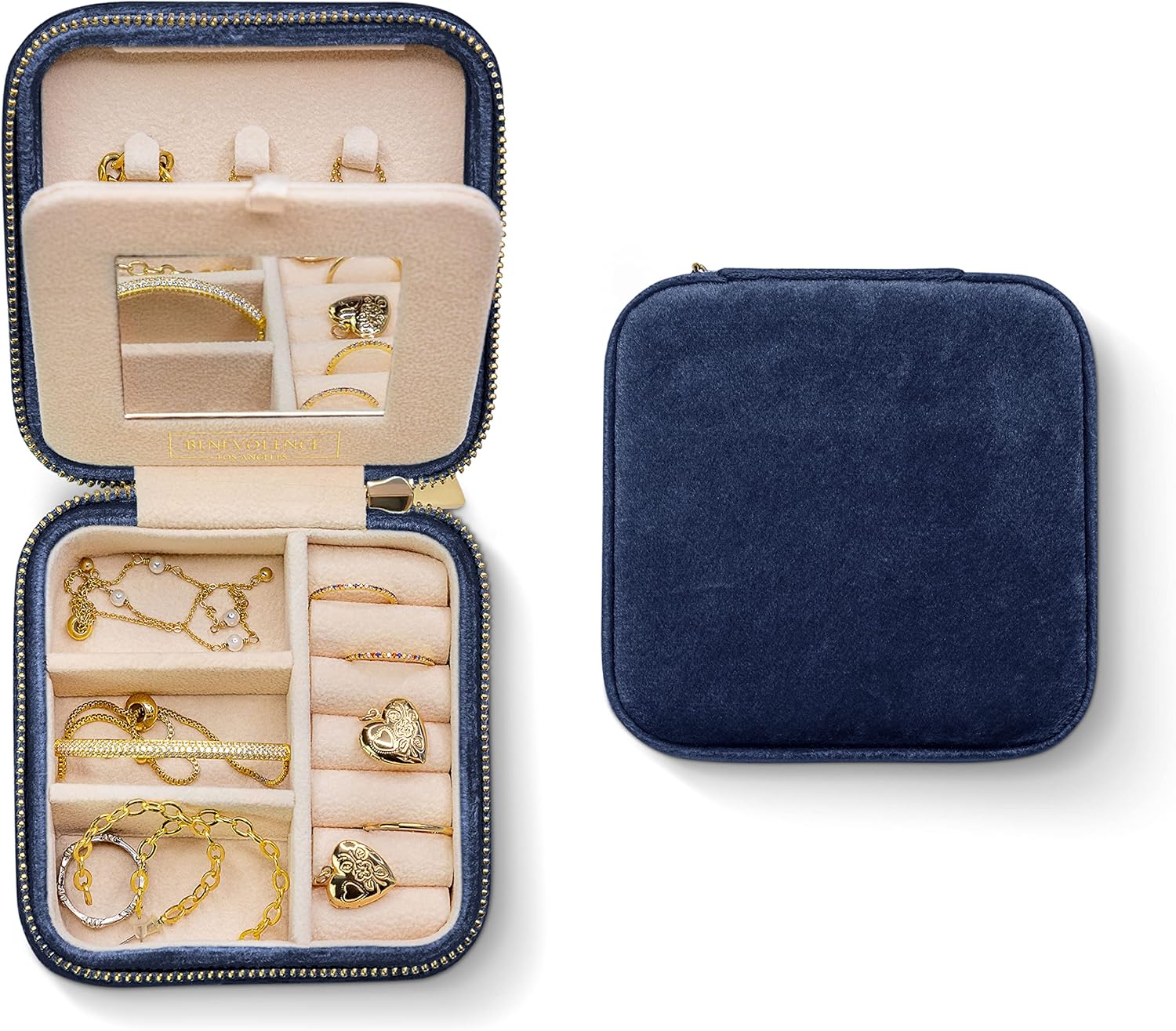 Navy Blue Jewelry Box