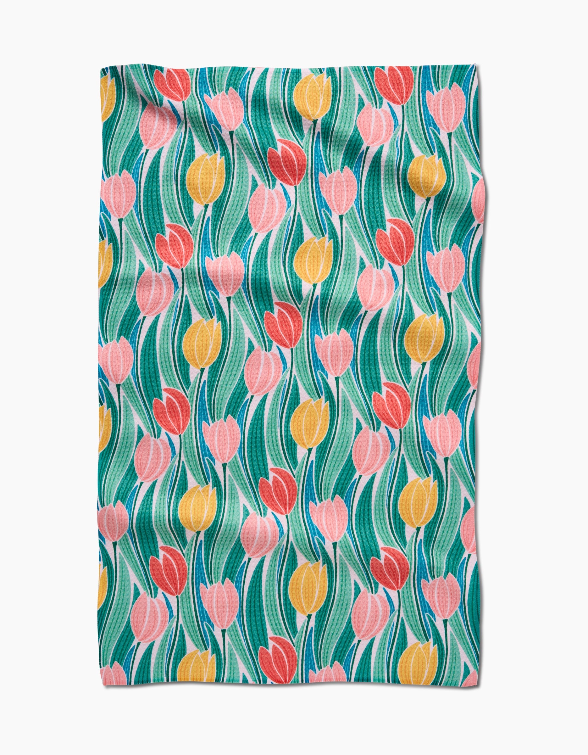 Geometry Tea Towel - Tranquil Tulips