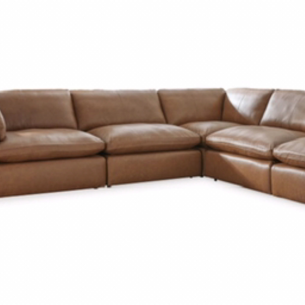 Emilia 5 PC. Leather Modular Sectional