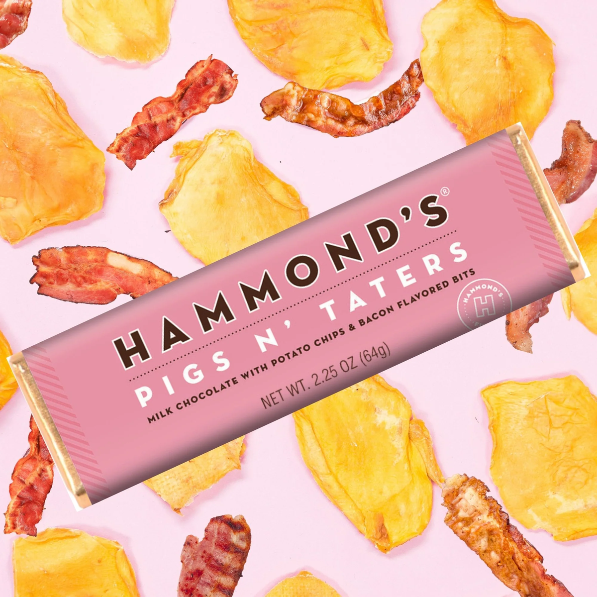 Hammond's Pigs N' Taters Milk Chocolate Bar