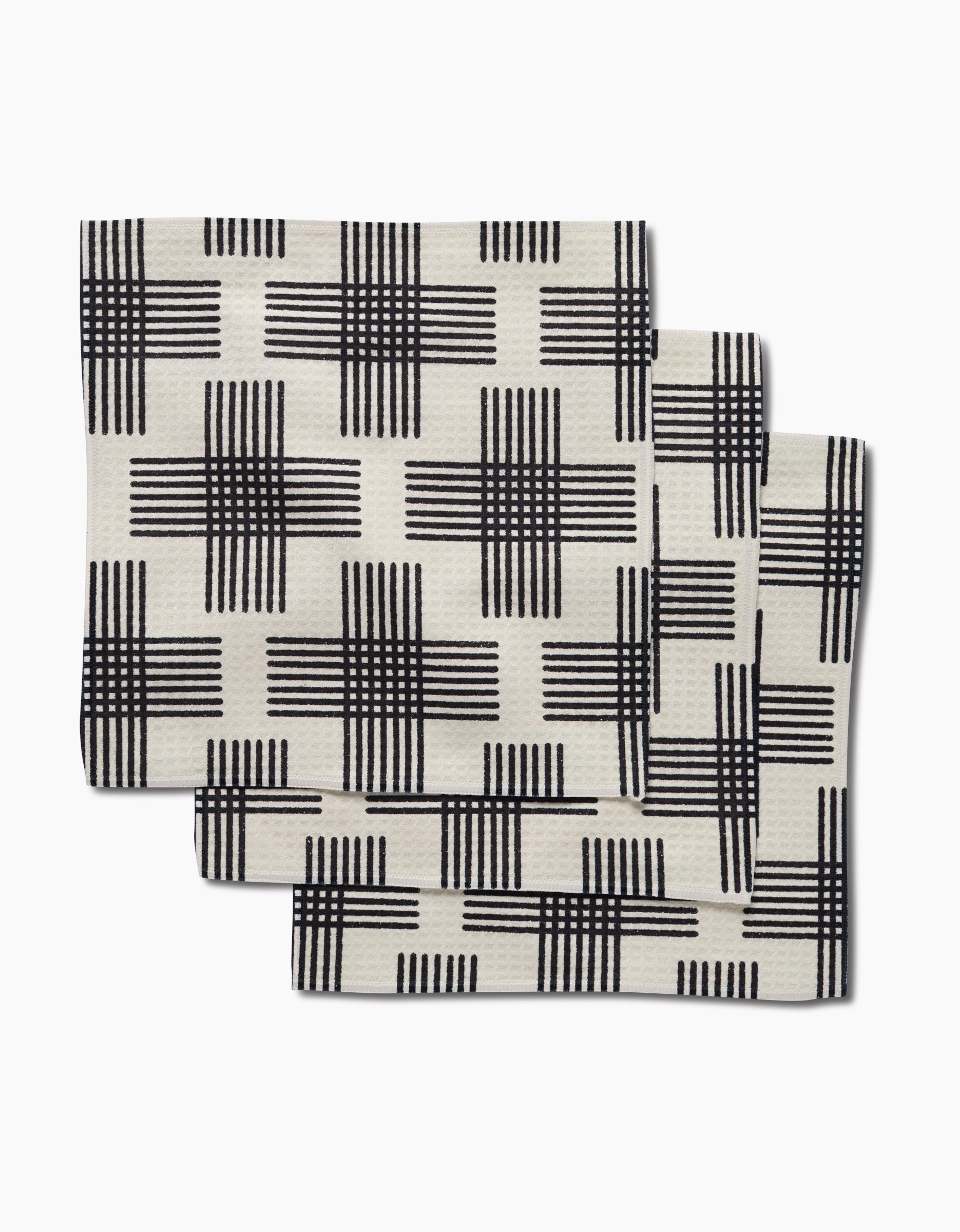 Geometry Dish Cloth - Cross Hatch