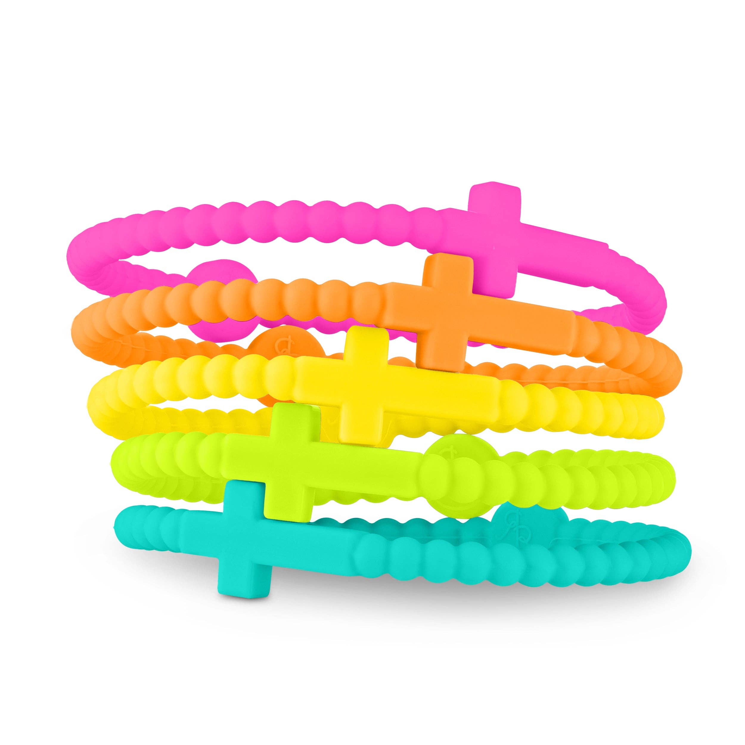 Jesus Bracelets - 5 Pack: Neon, Small