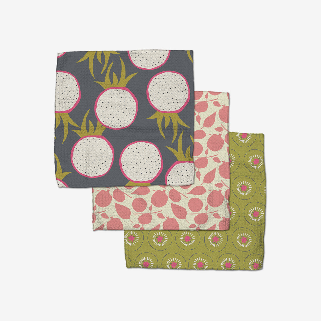 Geometry Dishcloth-Tropical Fruit