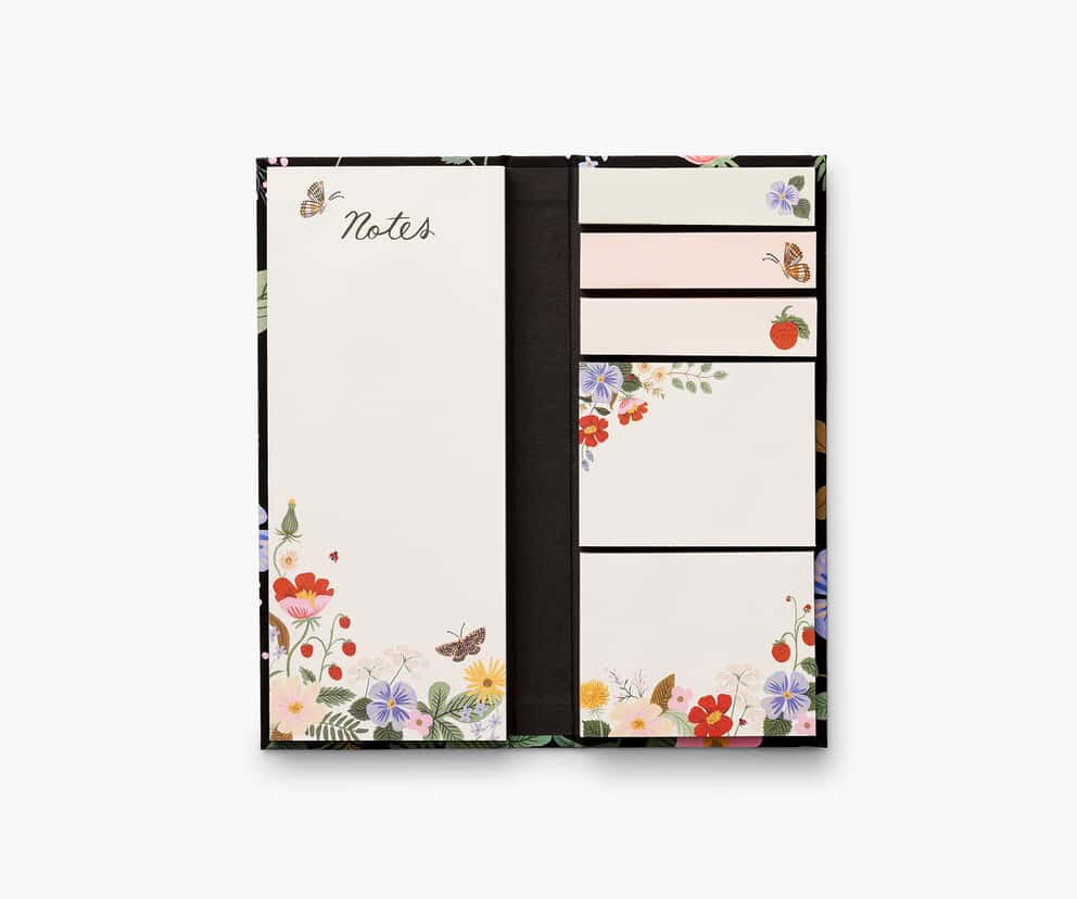 Sticky note folio, black