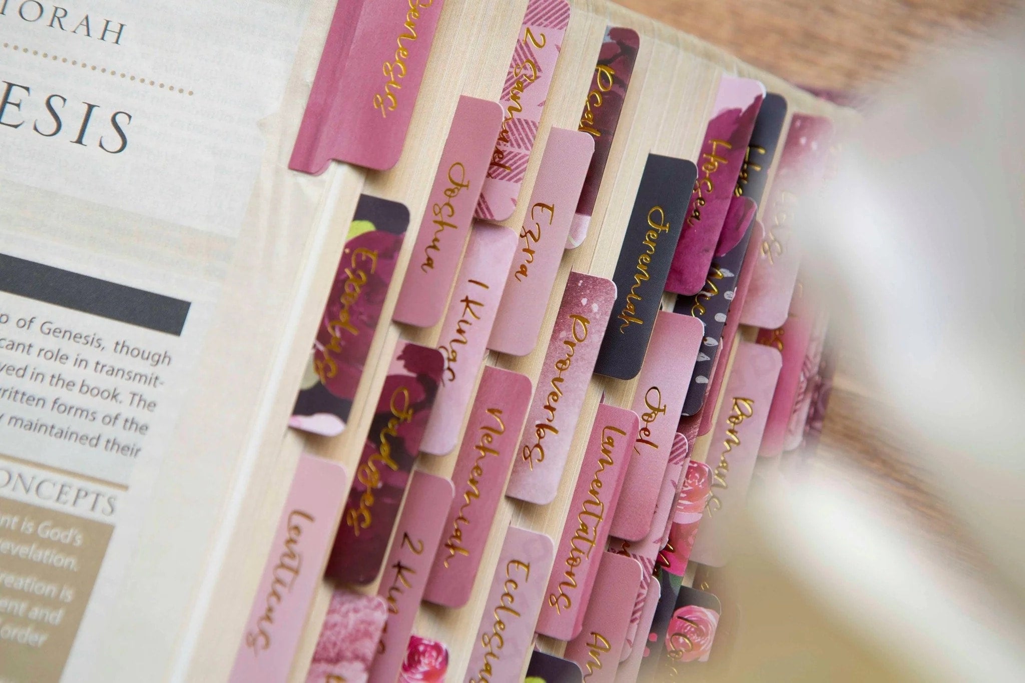 Floral Bible Tabs