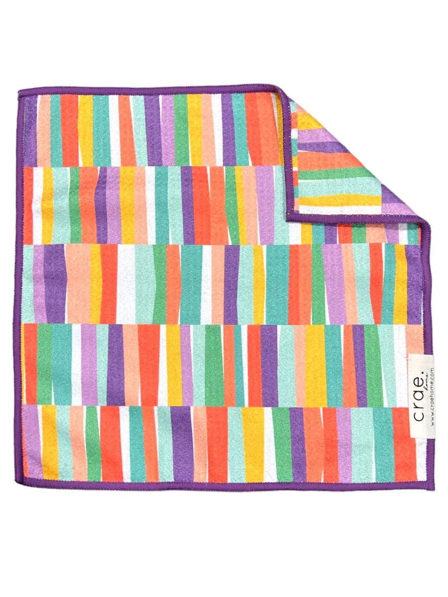 Color Stack: Double-Sided Washcloth: Multi, 12x12 in, Washcloth
